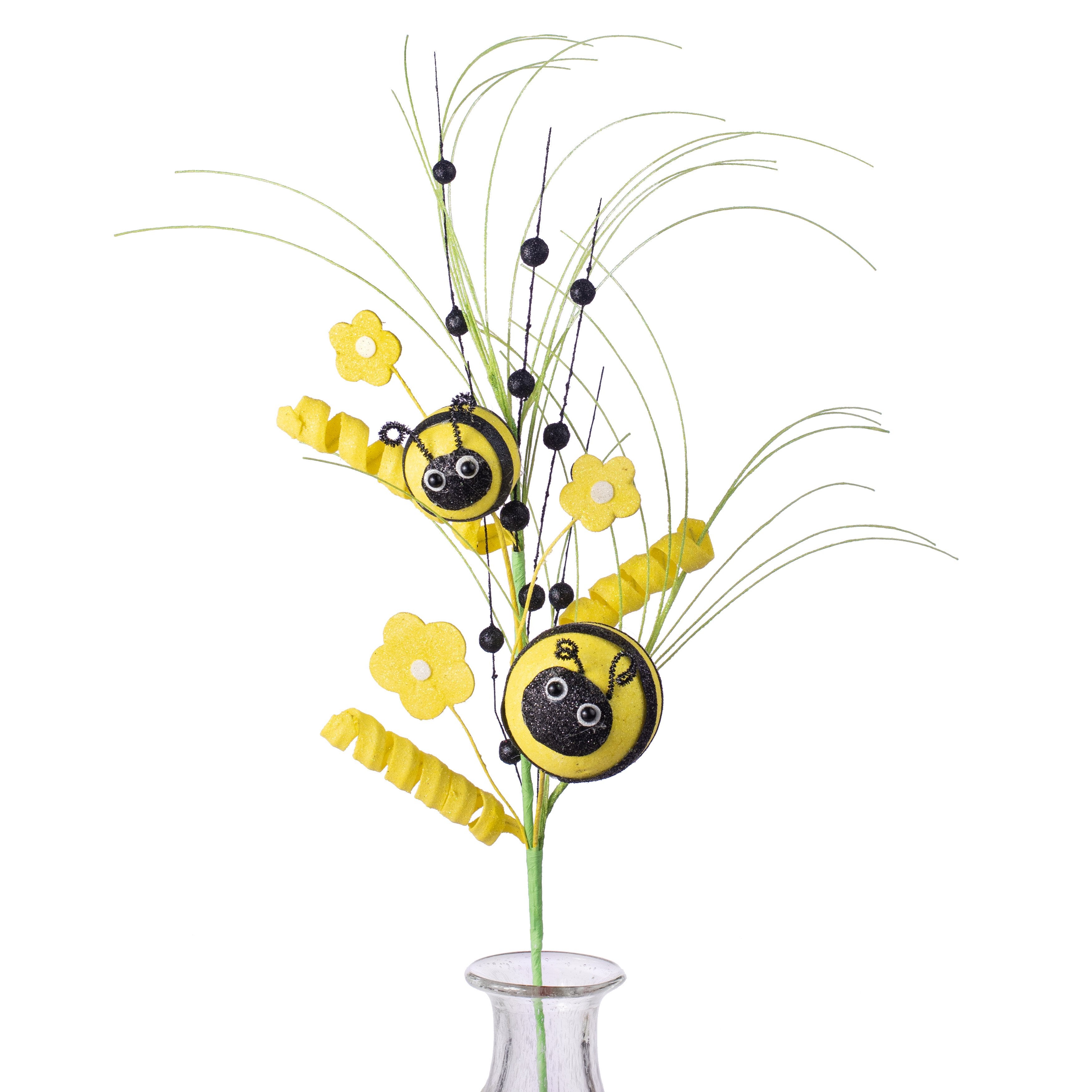 32" Round Bees Daisy Spray Item Number: 62131YWBK