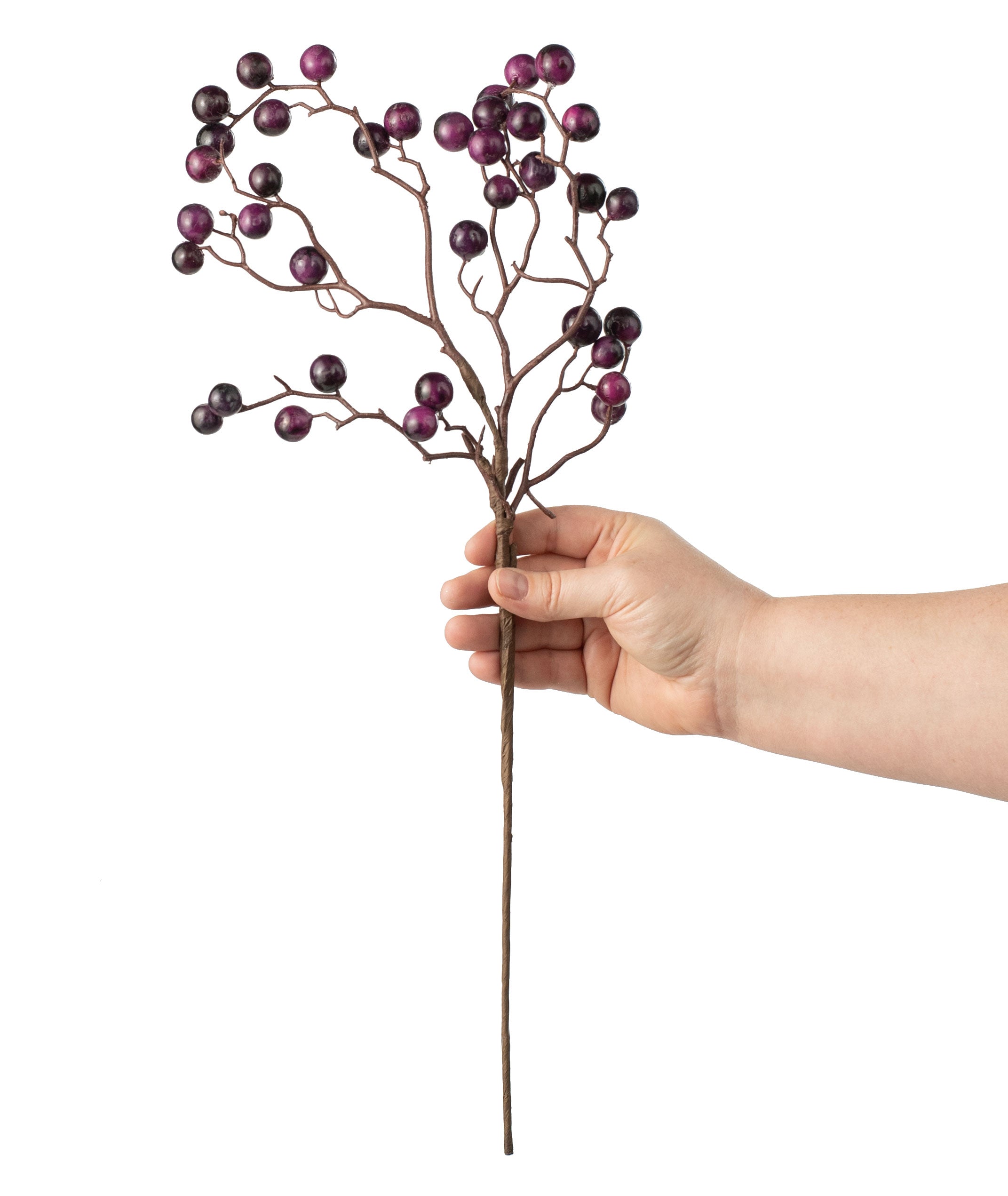 18.5" Round Berry Spray: Purple detail photo 3