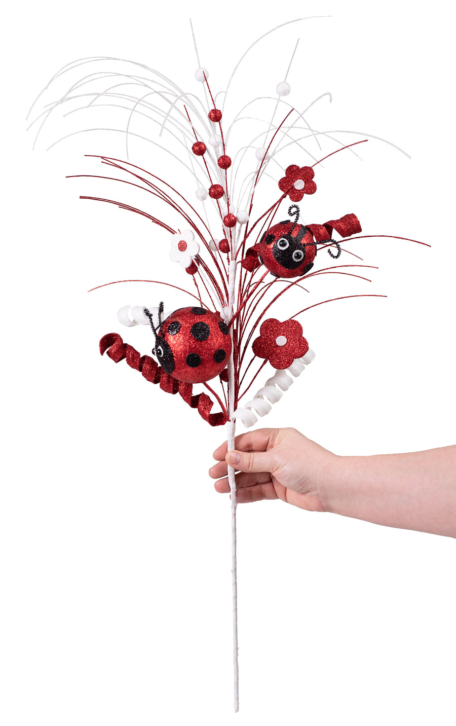 32" Round Ladybugs Daisy Spray Lifestyle Photo