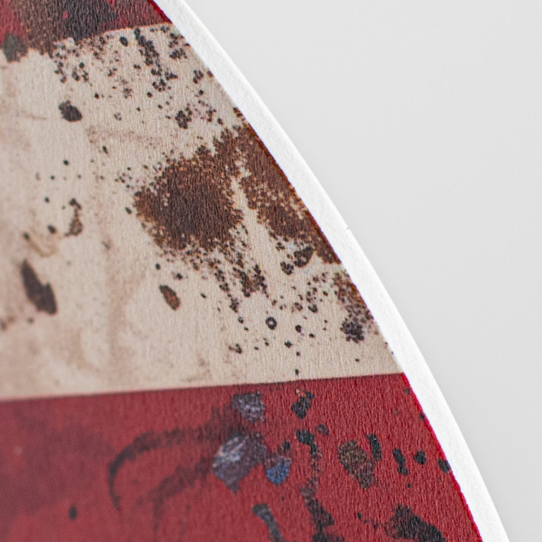 8.5" Round Waterproof Accent: American Flag Eagle detail photo 3