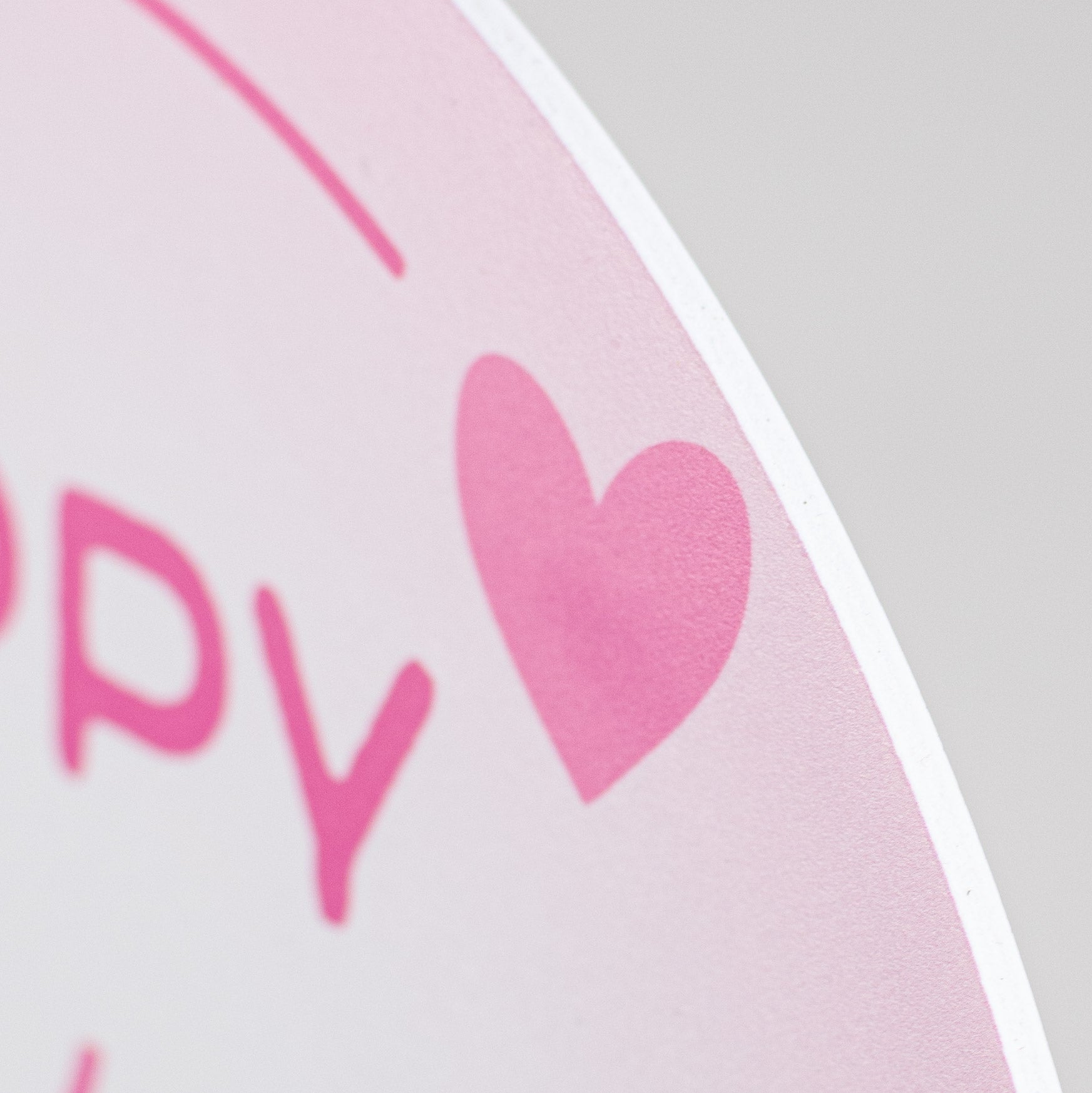 9.4" Round Waterproof Sign: Happy Mother's Day detail photo 3