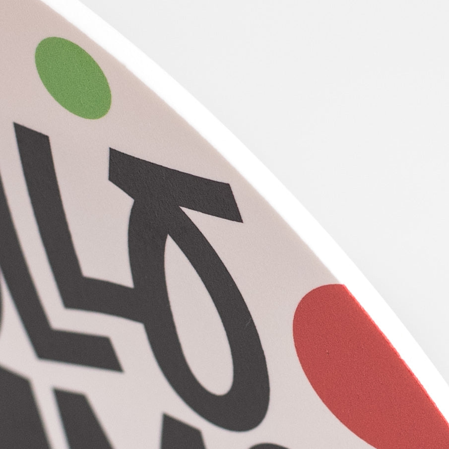9.4" Round Waterproof Sign: Hello Summer Watermelon detail photo 3