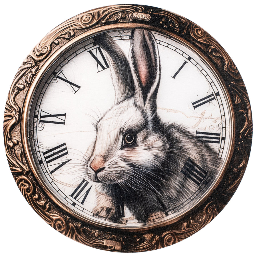 11.75" Round Waterproof Sign: Rabbit Pocketwatch Item Number: CD312002