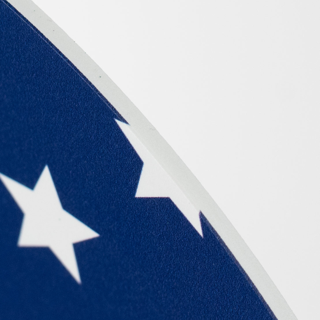 10.5" Round Waterproof Sign: Scalloped Welcome Patriotic Stars detail photo 3
