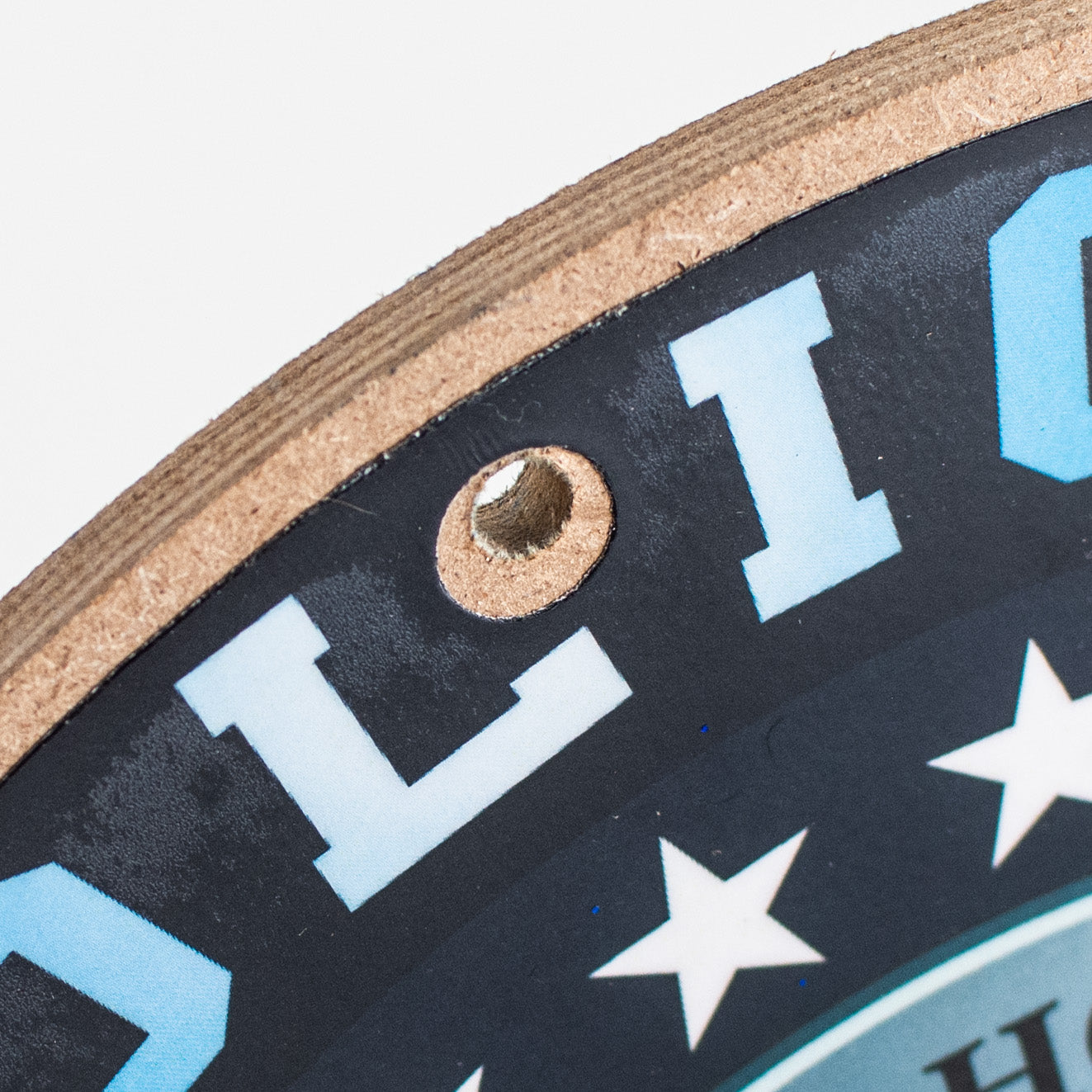 10" Round Wooden Sign: Police detail photo 3