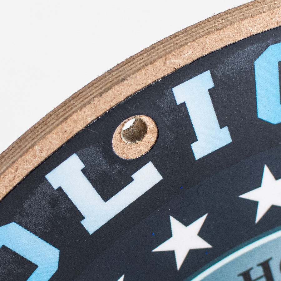 10" Round Wooden Sign: Police detail photo 3