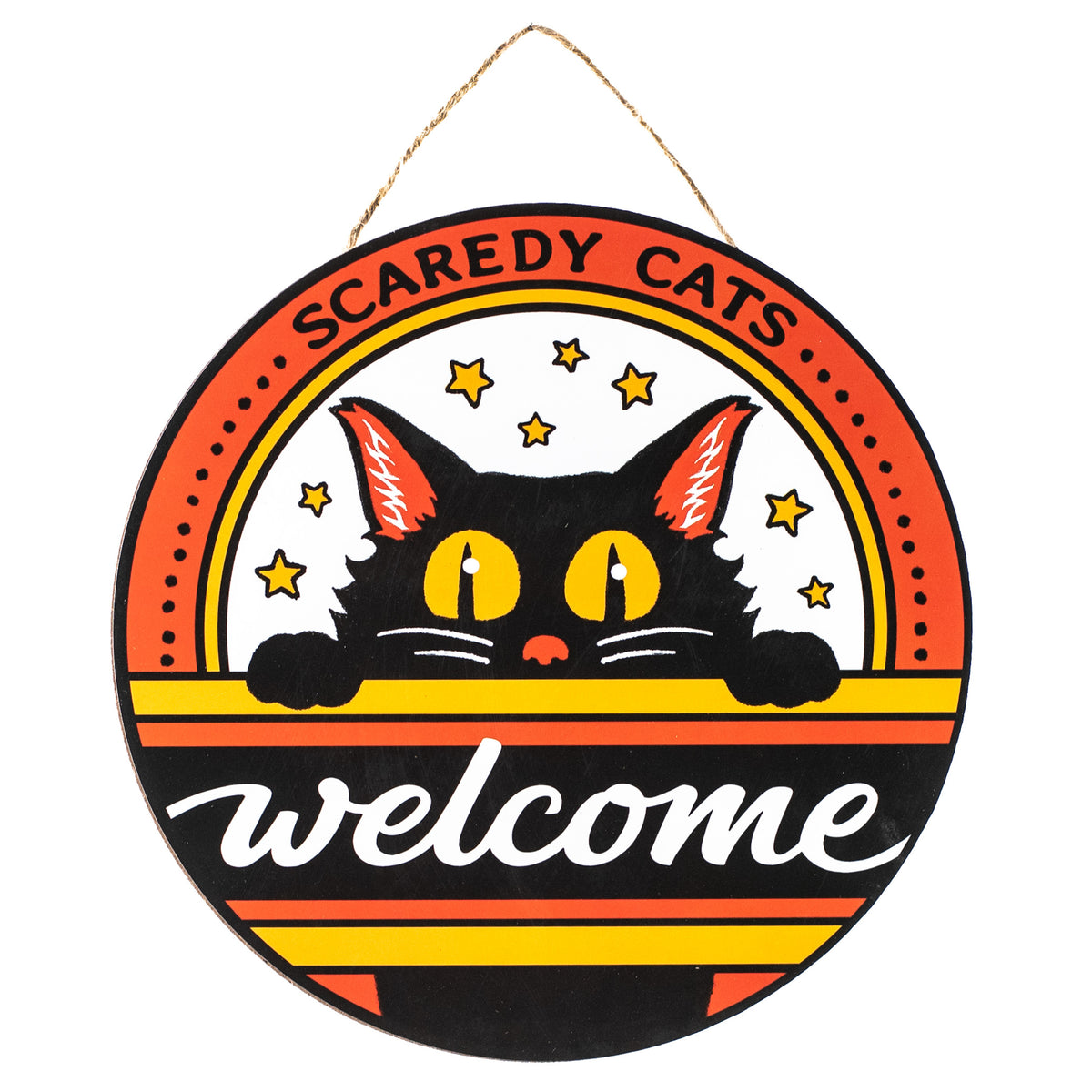 Rustic Wood Cat Sign Set – 2-Piece 3D Crackle Plaque, Primitive Welcome Decor