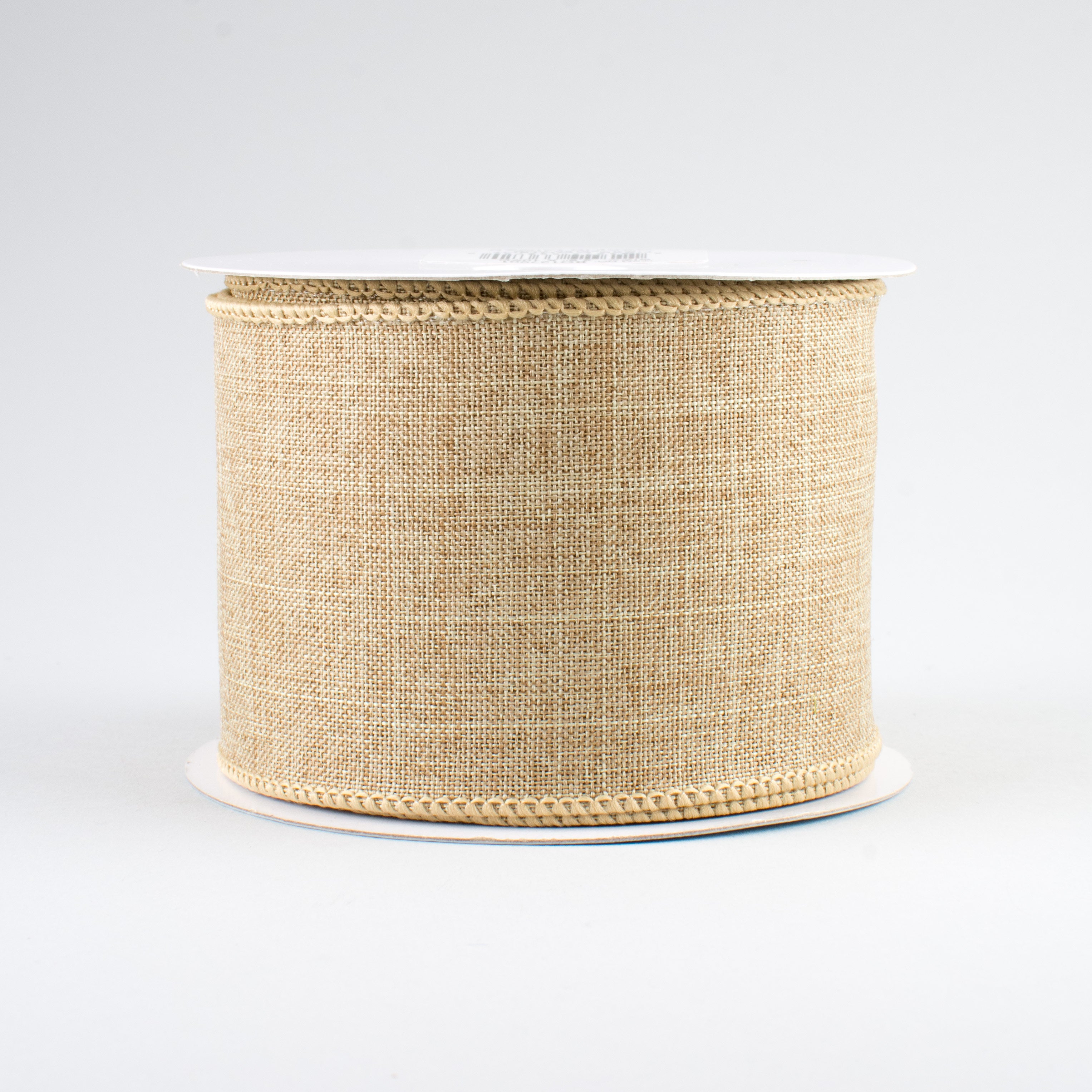 2.5" Royal Canvas Ribbon: Beige (10 Yards)