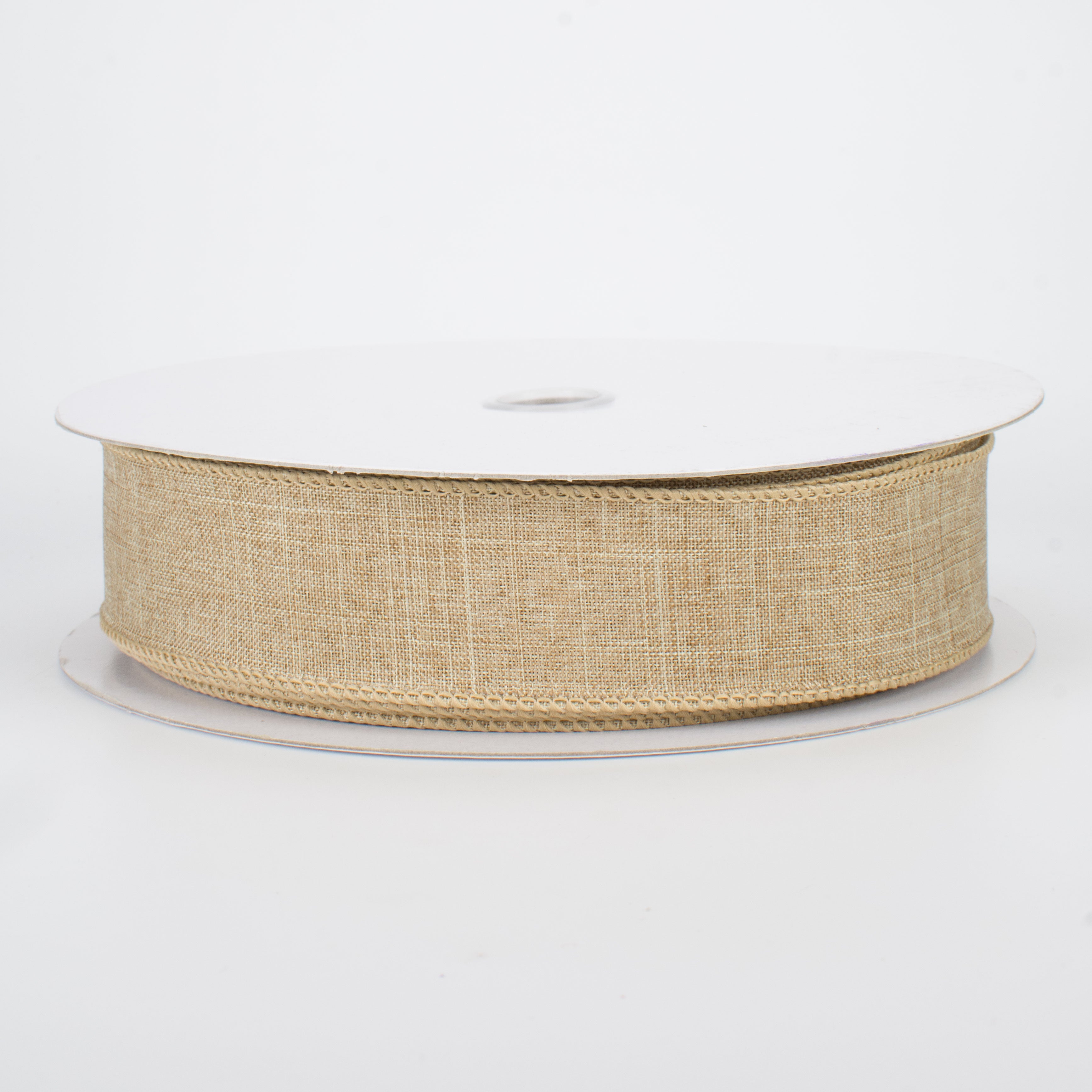 1.5" Royal Canvas Ribbon: Beige (50 Yards)
