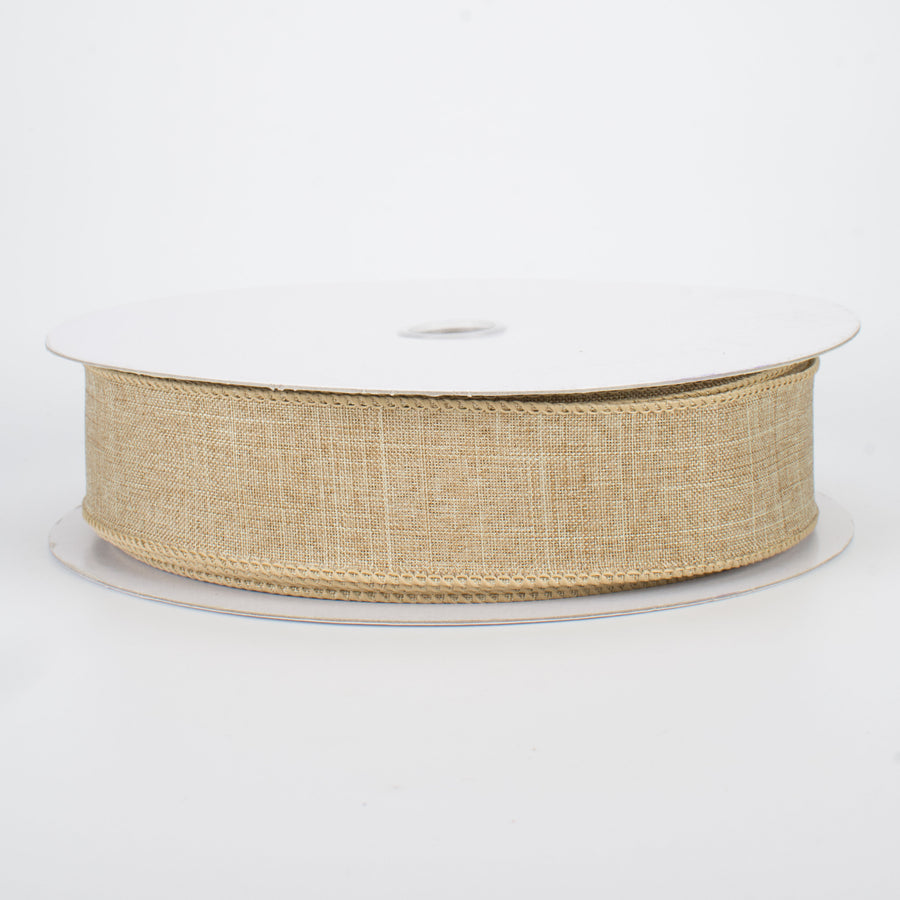 1.5" Royal Canvas Ribbon: Beige (50 Yards)