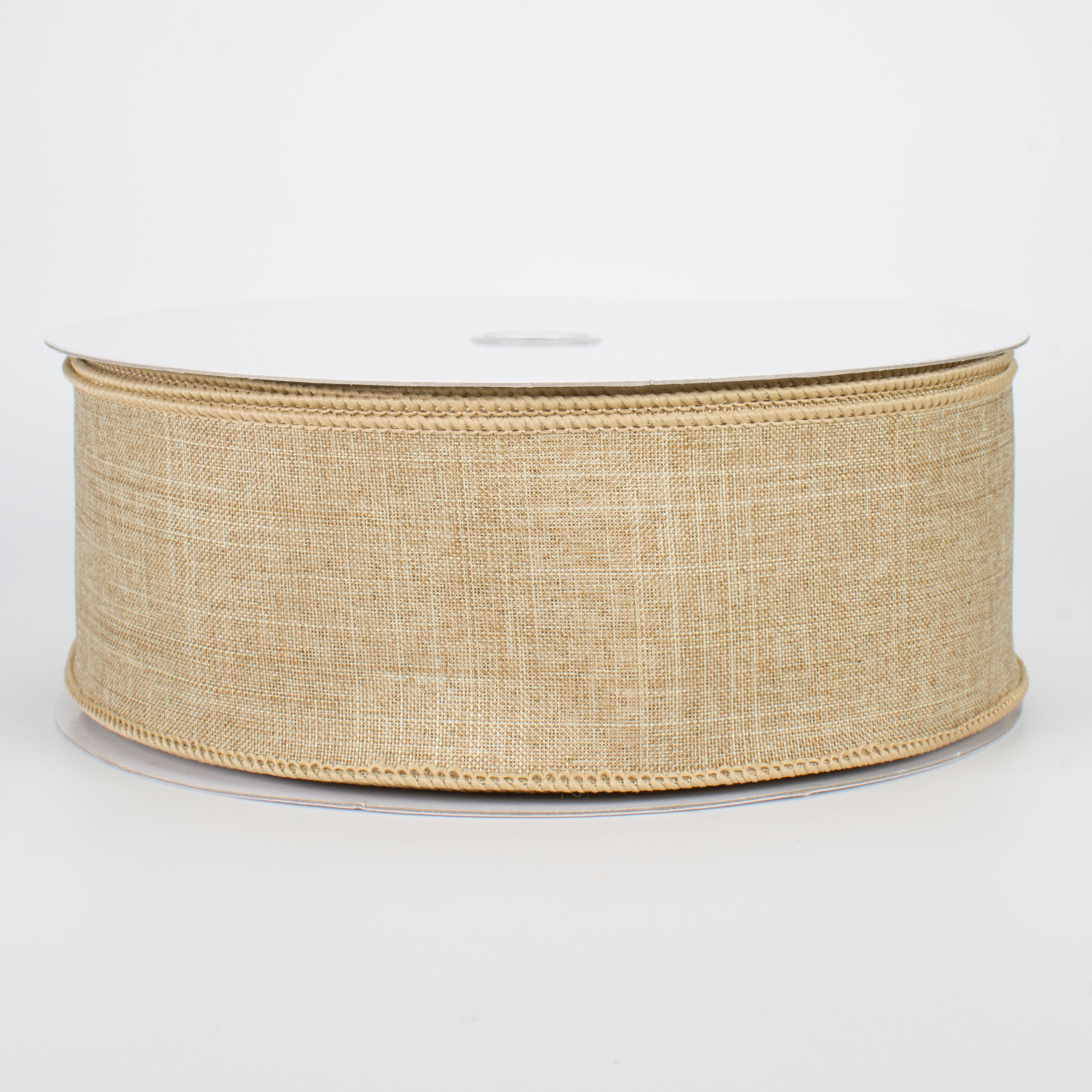 2.5" Royal Canvas Ribbon: Beige (50 Yards)