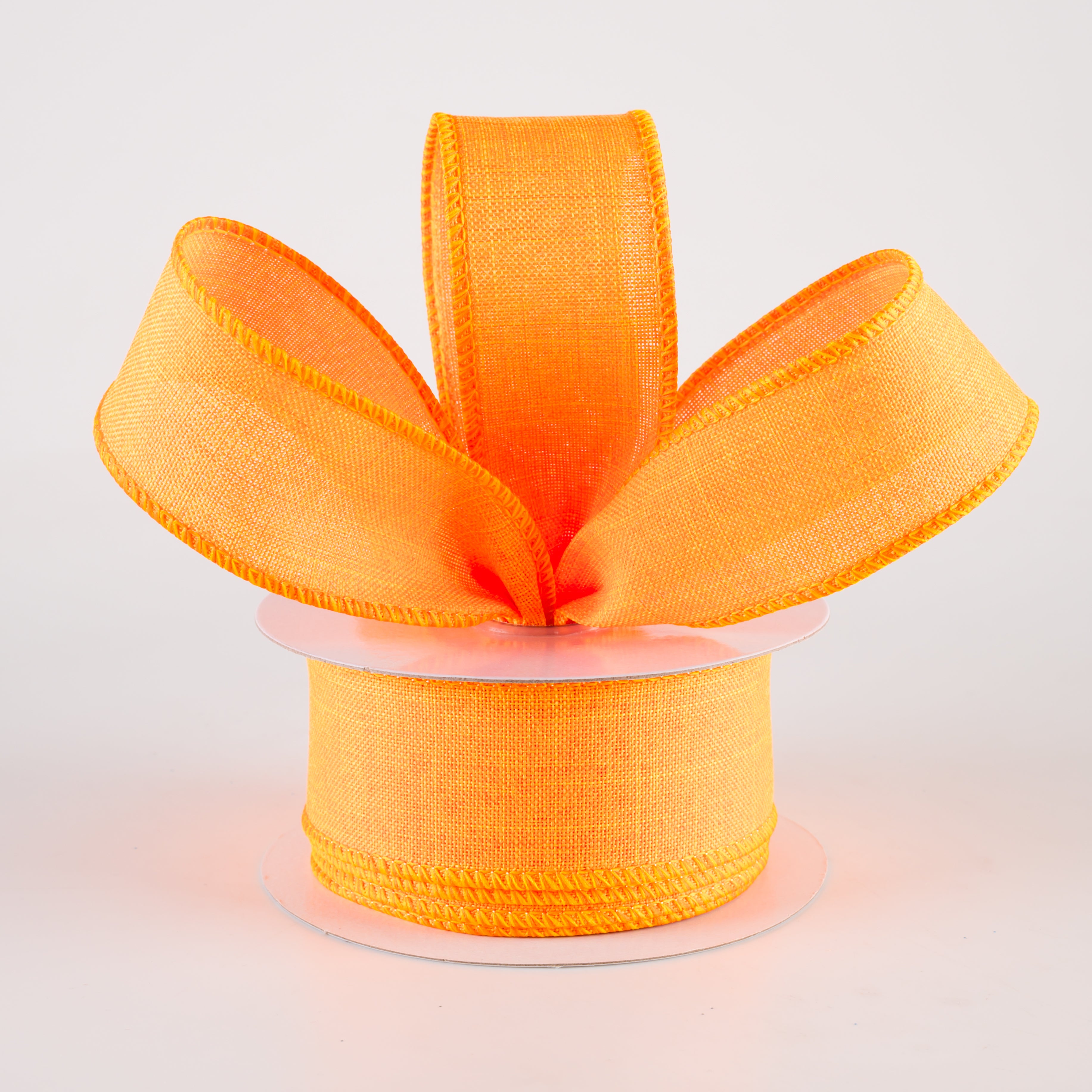 1.5" Royal Canvas Ribbon: Bright Orange (10 Yards) Lifestyle Photo
