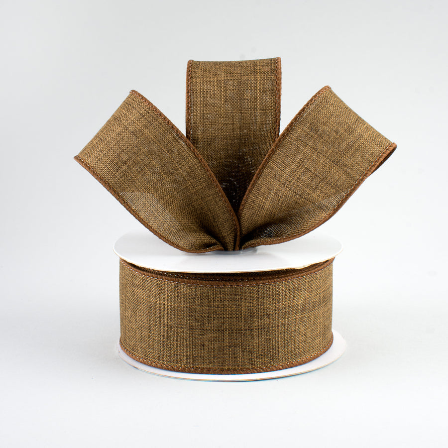 1.5" Royal Canvas Ribbon: Brown (10 Yards) Lifestyle Photo