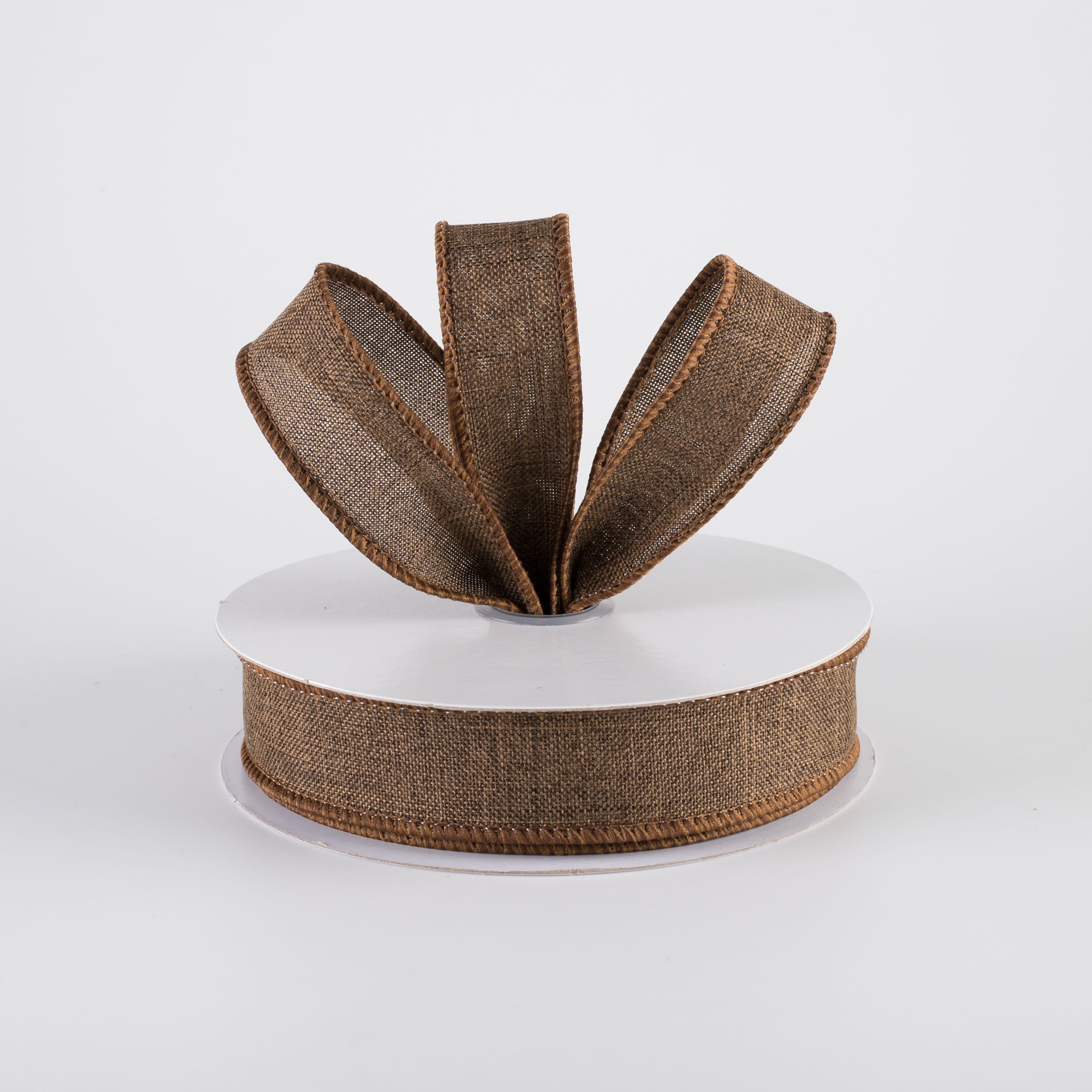 7/8" Royal Canvas Ribbon: Brown (10 Yards) Lifestyle Photo