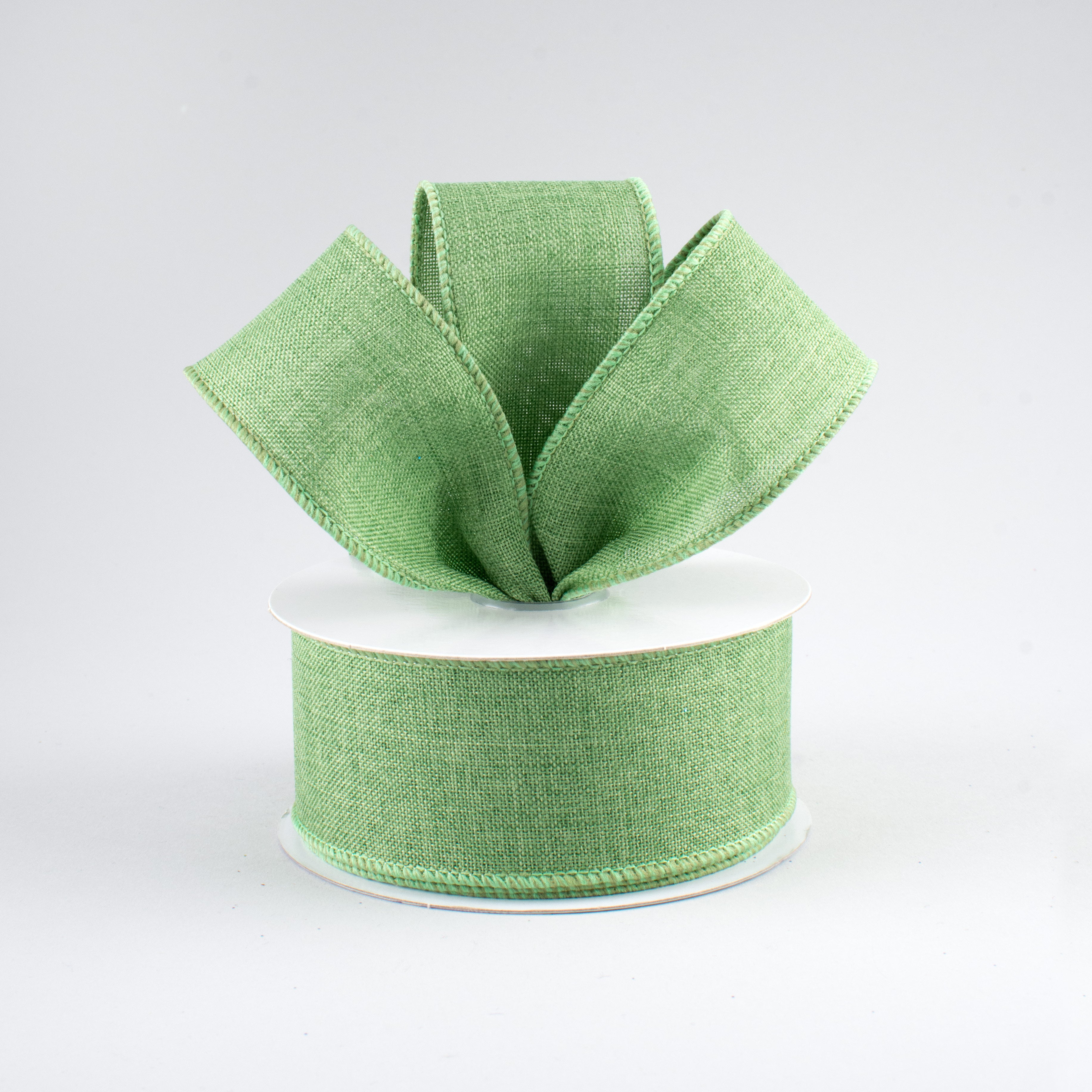 1.5" Royal Canvas Ribbon: Clover Green (10 Yards) Lifestyle Photo
