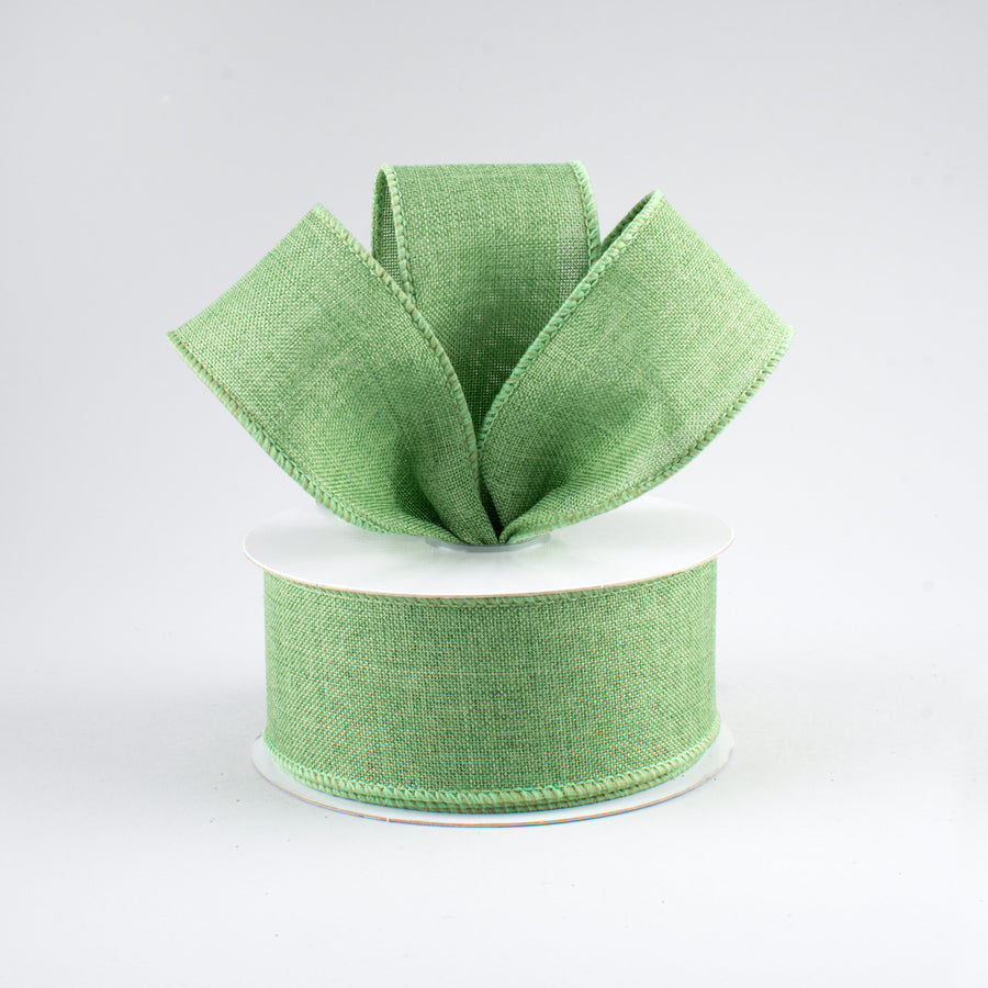 1.5" Royal Canvas Ribbon: Clover Green (10 Yards) Lifestyle Photo