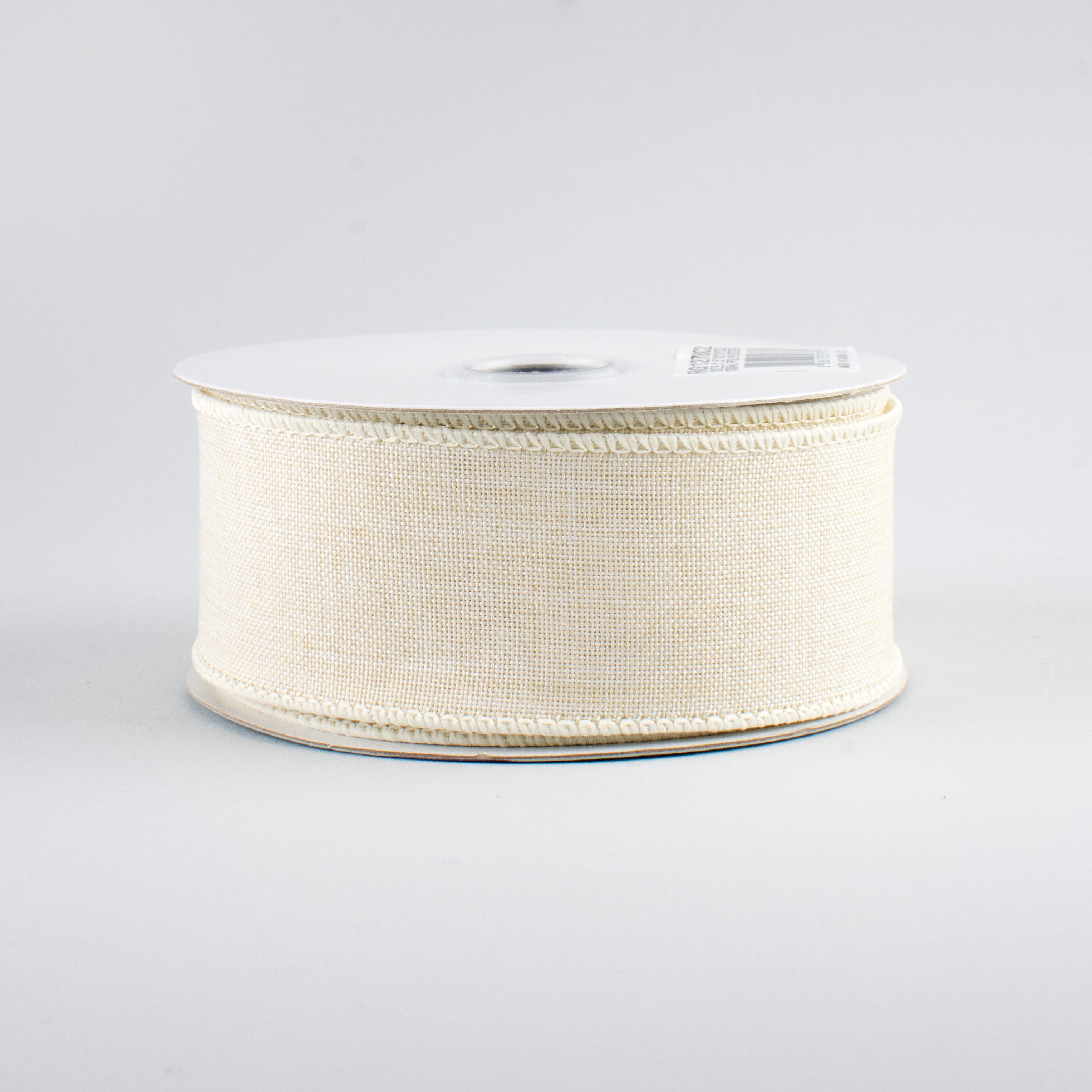 1.5" Royal Canvas Ribbon: Cream (10 Yards)