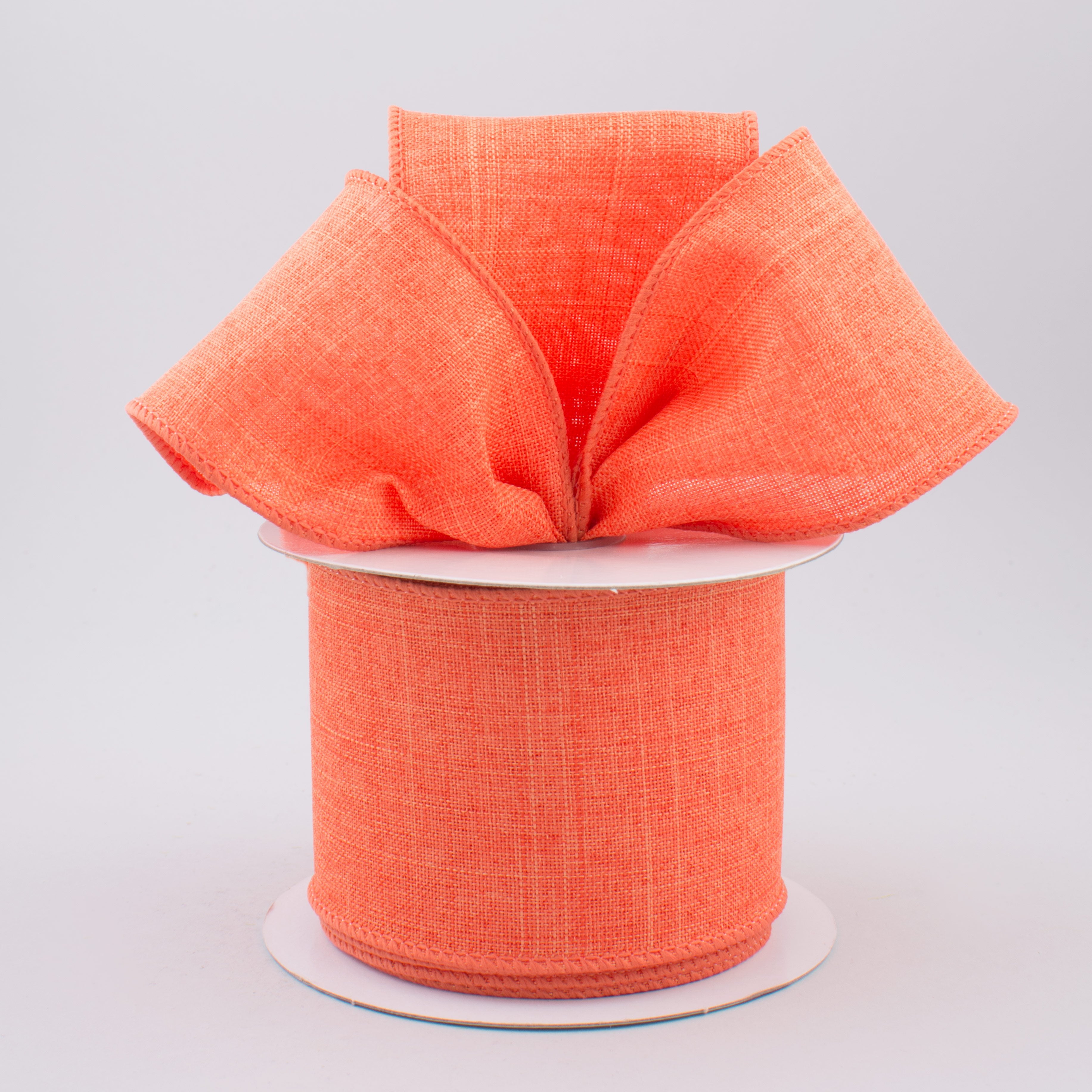 2.5" Royal Canvas Ribbon: Dark Coral (10 Yards) Lifestyle Photo
