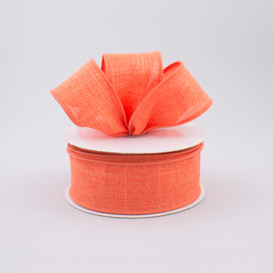 1.5" Royal Canvas Ribbon: Dark Coral (10 Yards) Lifestyle Photo