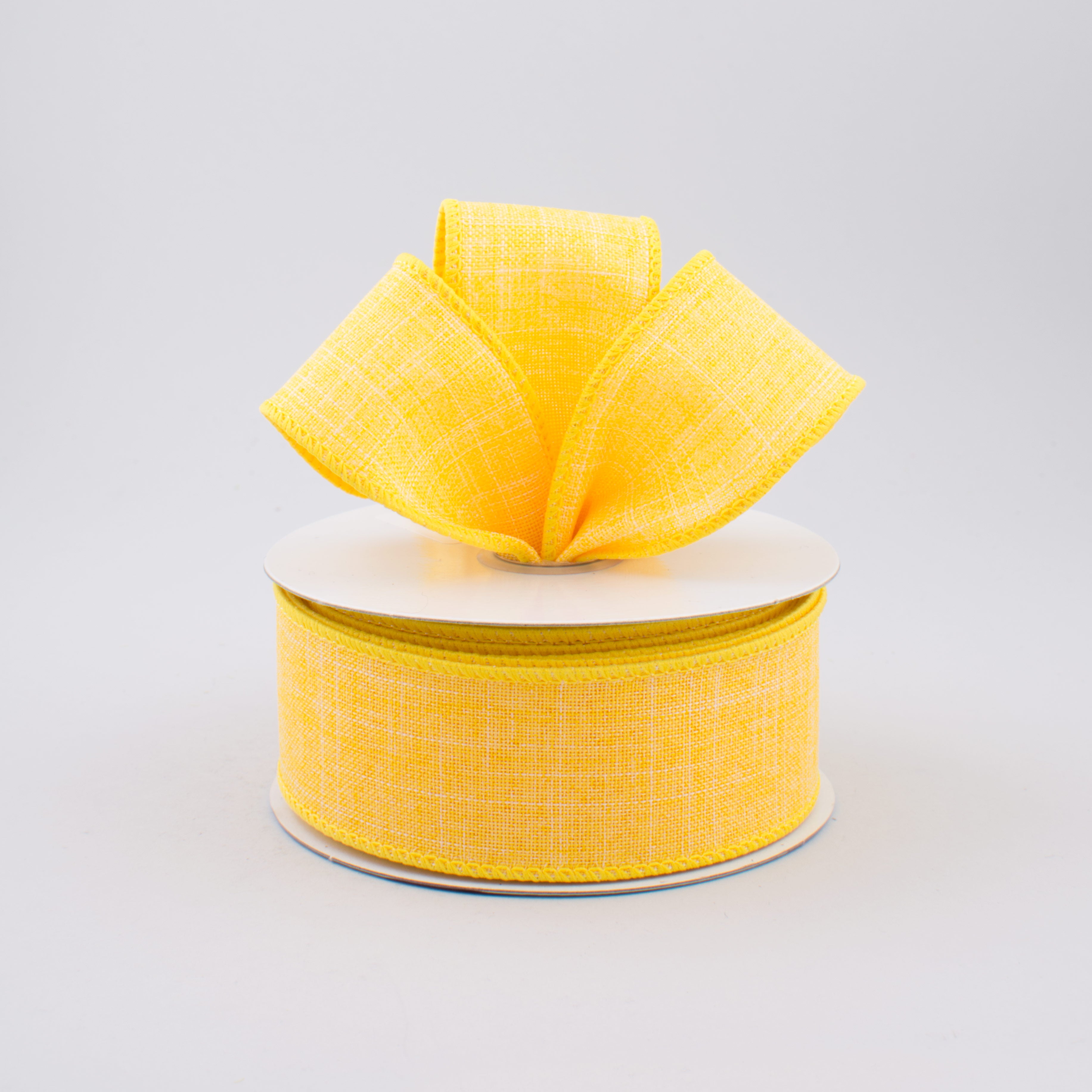 1.5" Royal Canvas Ribbon: Dark Yellow (10 Yards) Lifestyle Photo