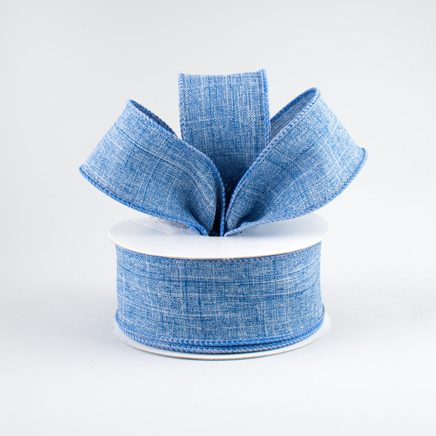 1.5" Royal Canvas Ribbon: Denim Blue (10 Yards) Lifestyle Photo