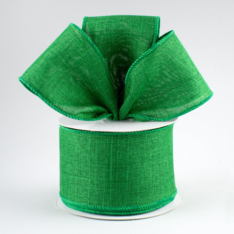 2.5" Royal Canvas Ribbon: Emerald Green (10 Yards) Lifestyle Photo