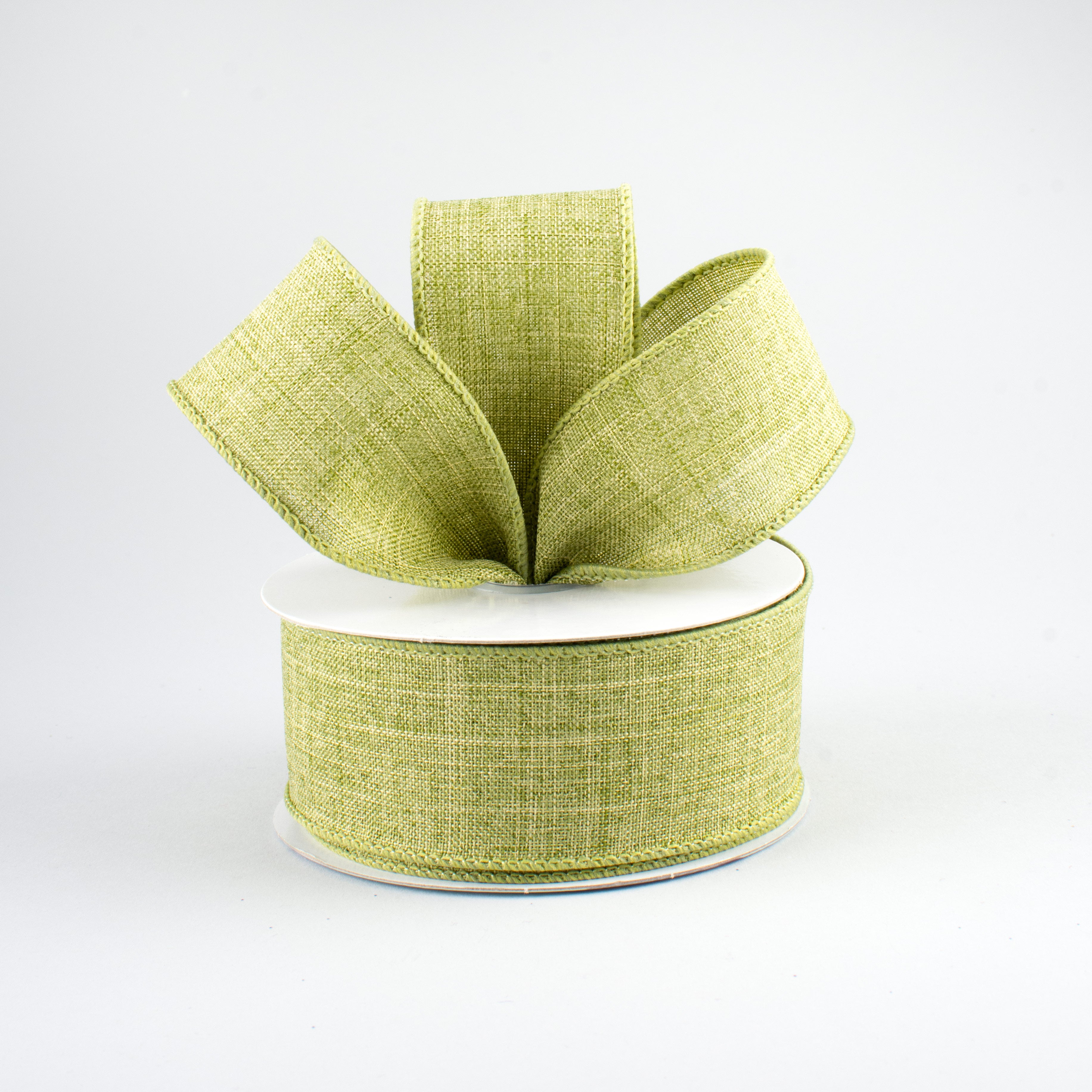 1.5" Royal Canvas Ribbon: Fern Green (10 Yards) Lifestyle Photo
