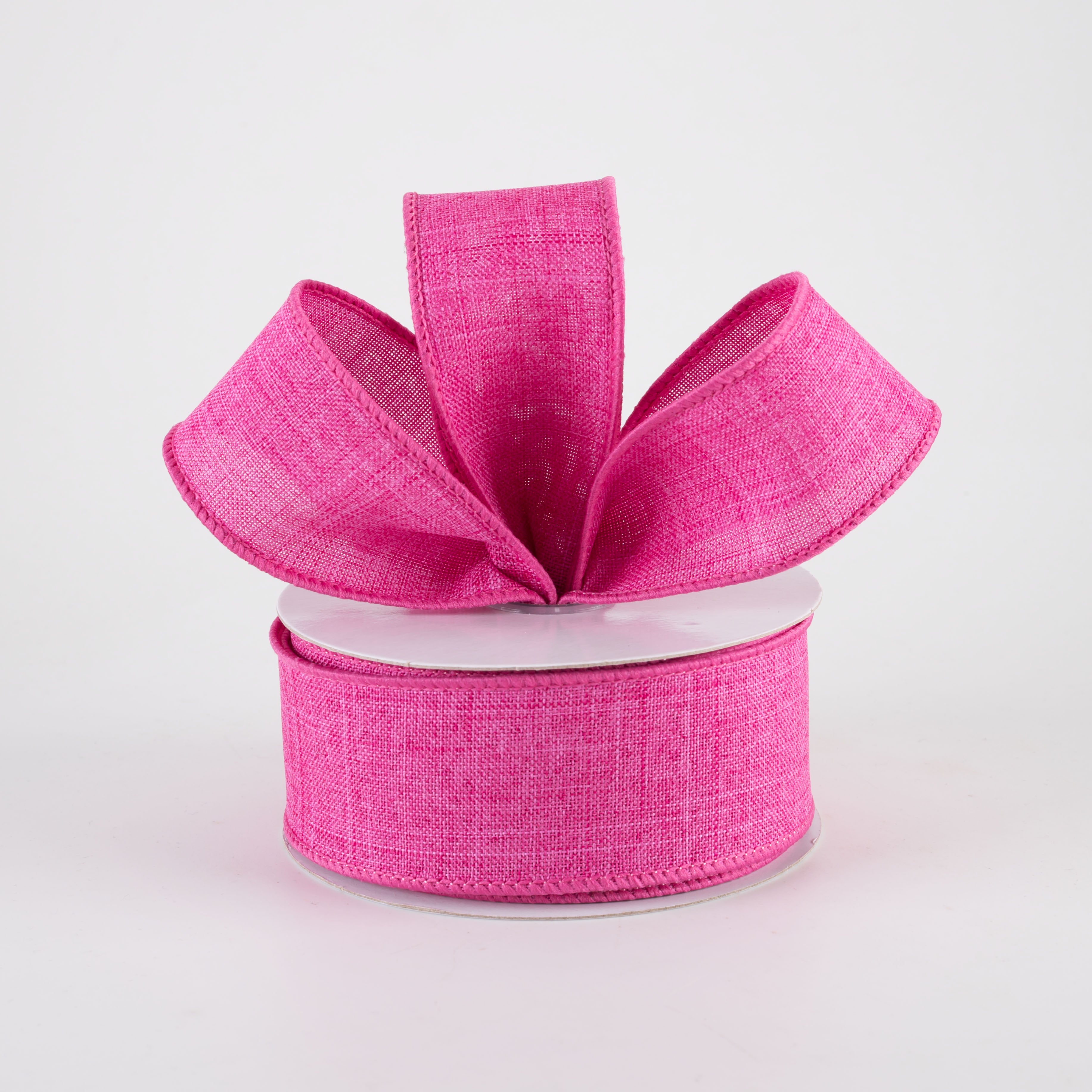 1.5" Royal Canvas Ribbon: Fuchsia Pink (10 Yards) Lifestyle Photo