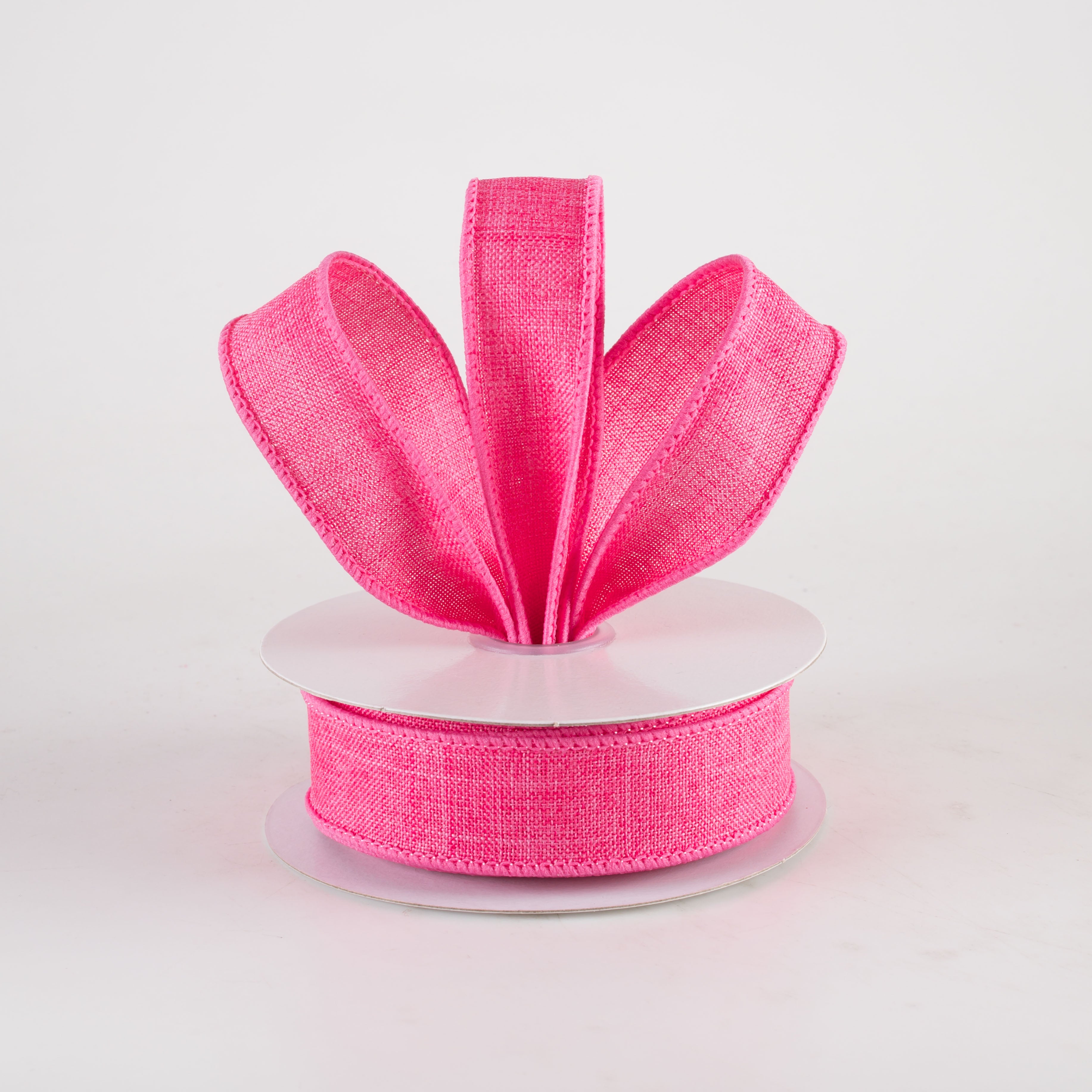7/8" Royal Canvas Ribbon: Hot Pink (10 Yards) Lifestyle Photo