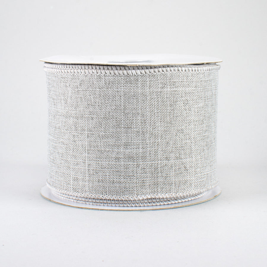 2.5" Royal Canvas Ribbon: Light Grey (10 Yards)