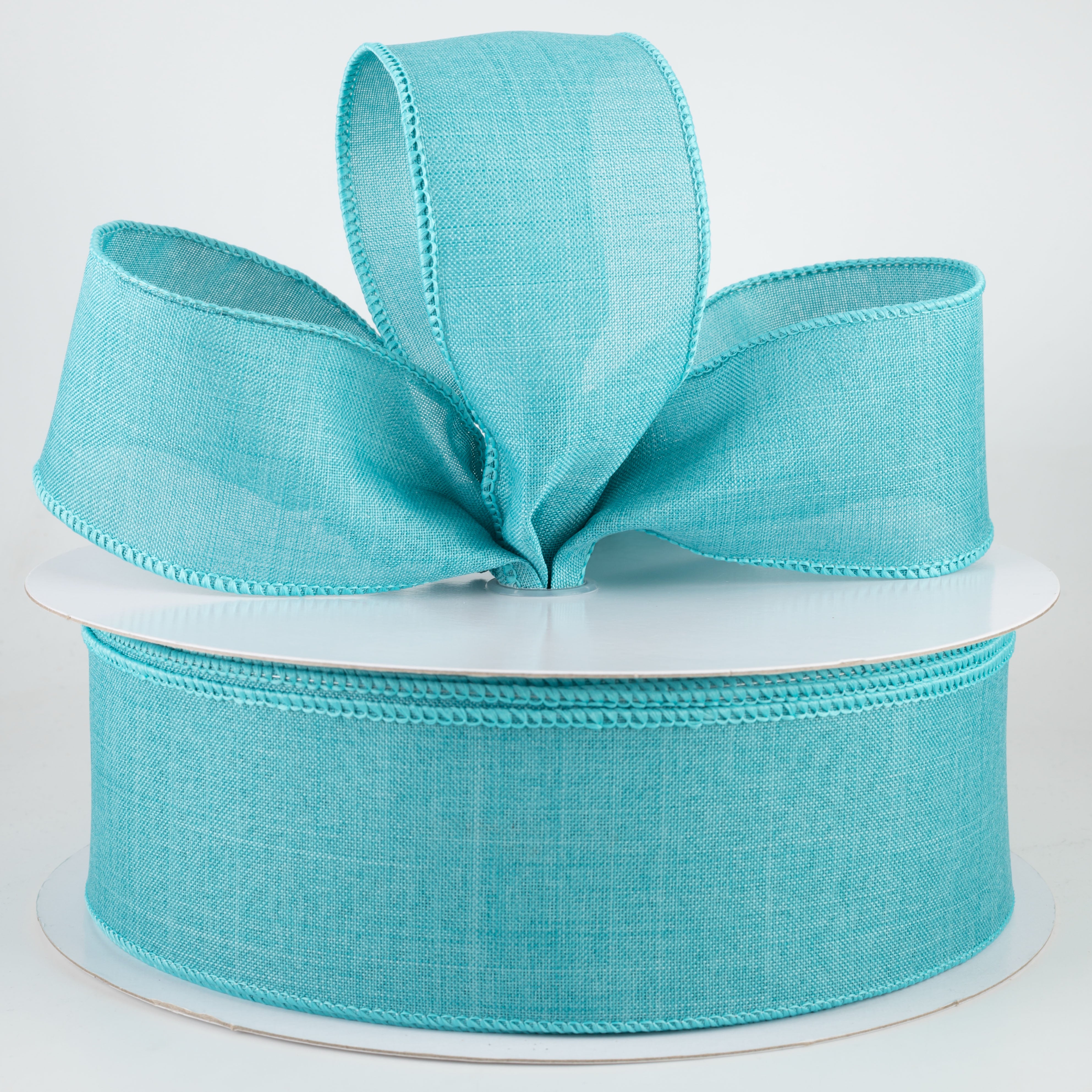 2.5" Royal Canvas Ribbon: Light Teal (50 Yards) Lifestyle Photo