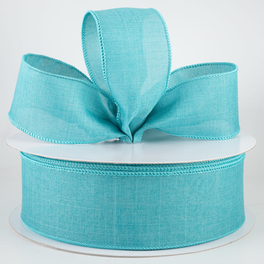 2.5" Royal Canvas Ribbon: Light Teal (50 Yards) Lifestyle Photo
