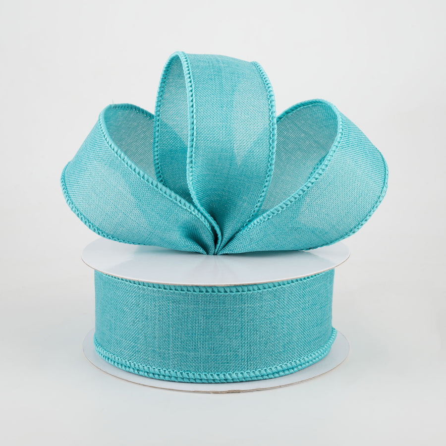 1.5" Royal Canvas Ribbon: Light Teal (10 Yards) Lifestyle Photo