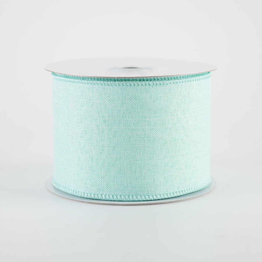 2.5" Royal Canvas Ribbon: Mint Green (10 Yards)