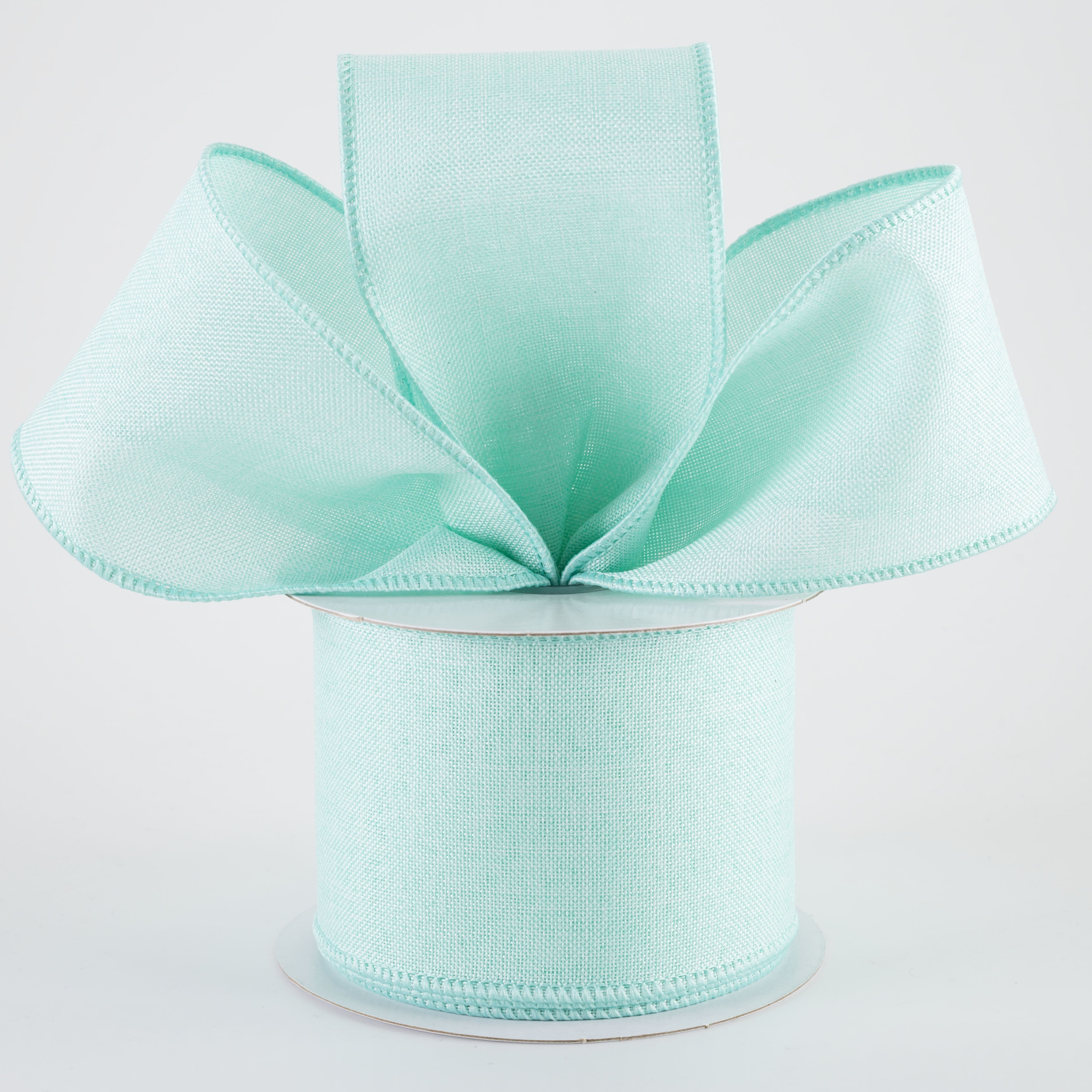 2.5" Royal Canvas Ribbon: Mint Green (10 Yards) Lifestyle Photo