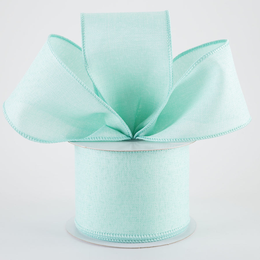 2.5" Royal Canvas Ribbon: Mint Green (10 Yards) Lifestyle Photo