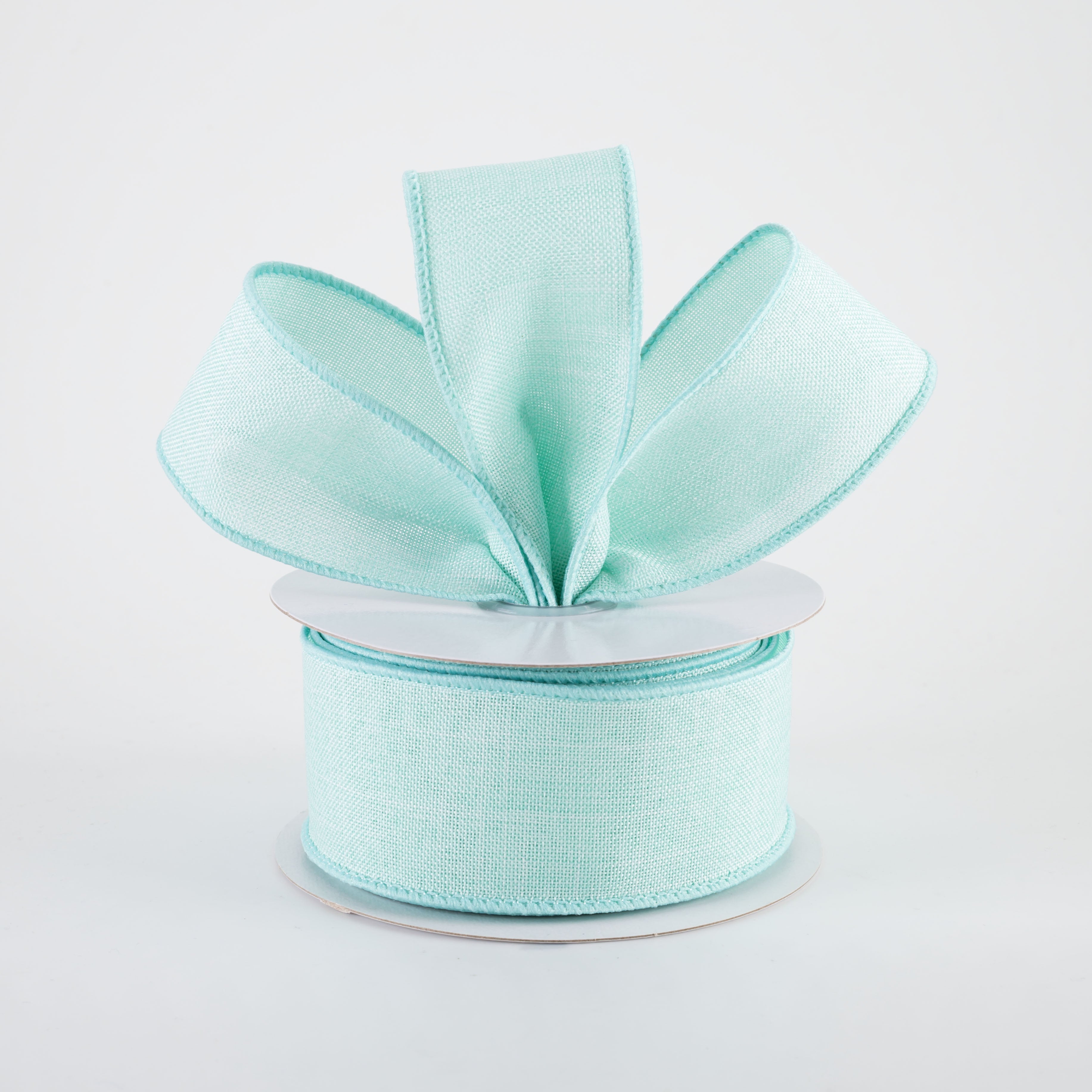 1.5" Royal Canvas Ribbon: Mint Green (10 Yards) Lifestyle Photo