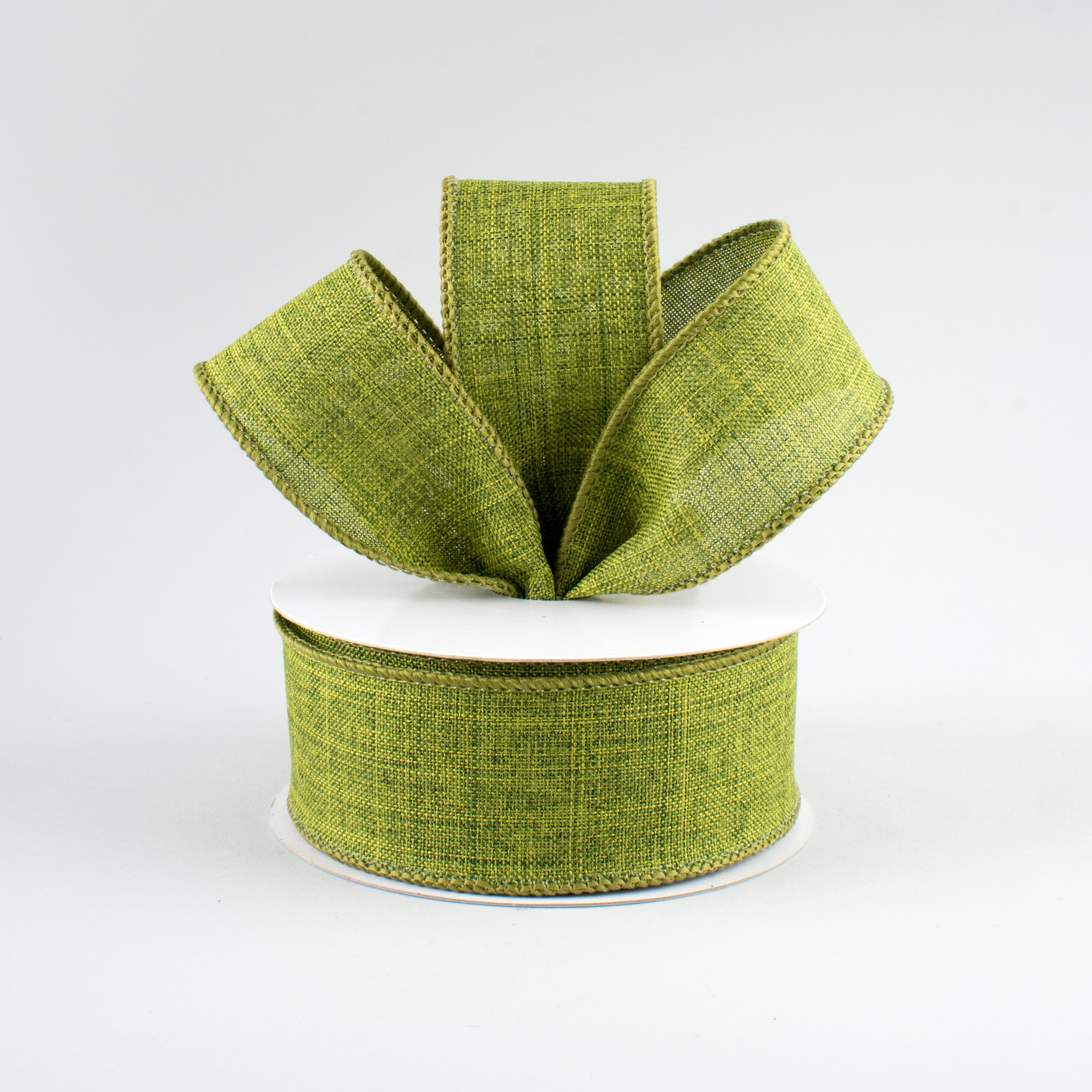1.5" Royal Canvas Ribbon: Moss Green (10 Yards) Lifestyle Photo