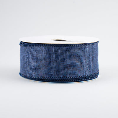 1.5" Royal Canvas Ribbon: Navy Blue (10 Yards)