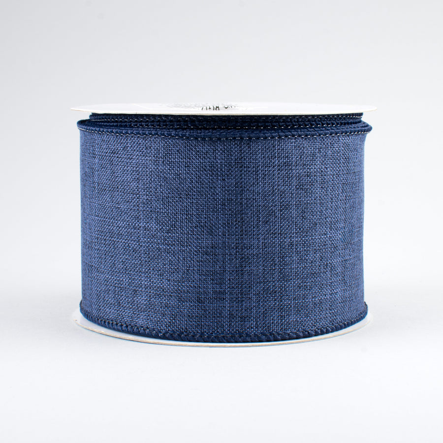 2.5" Royal Canvas Ribbon: Navy Blue (10 Yards)