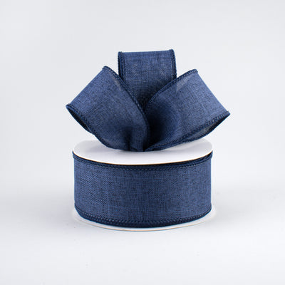 1.5" Royal Canvas Ribbon: Navy Blue (10 Yards) Lifestyle Photo