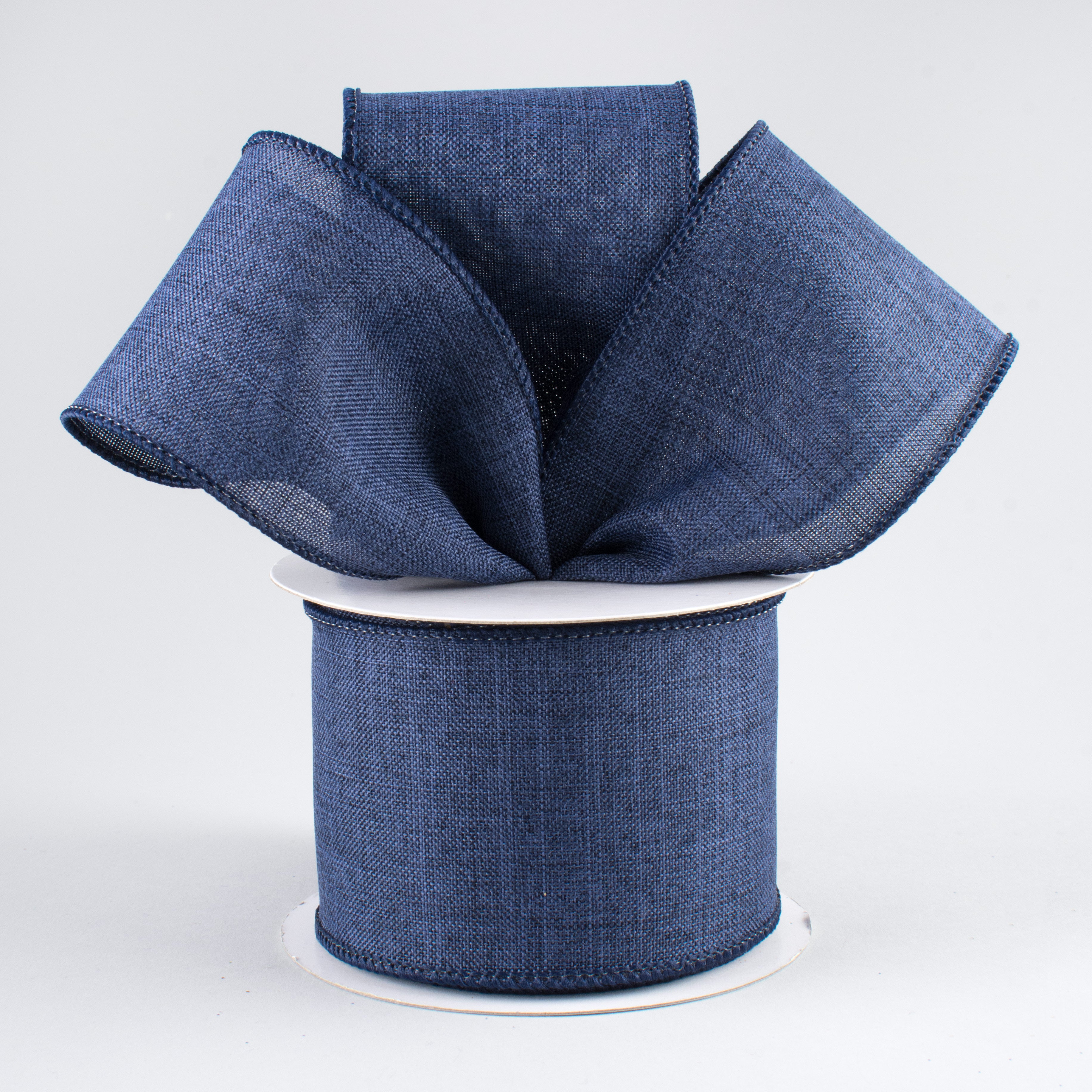 2.5" Royal Canvas Ribbon: Navy Blue (10 Yards) Lifestyle Photo