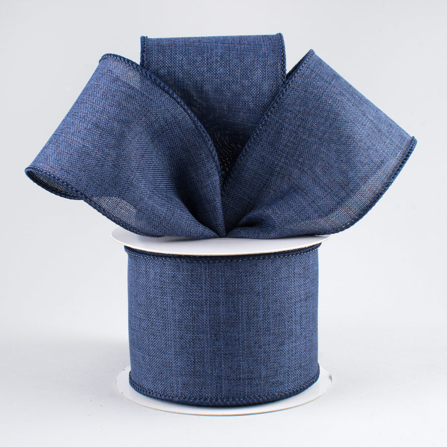 2.5" Royal Canvas Ribbon: Navy Blue (10 Yards) Lifestyle Photo
