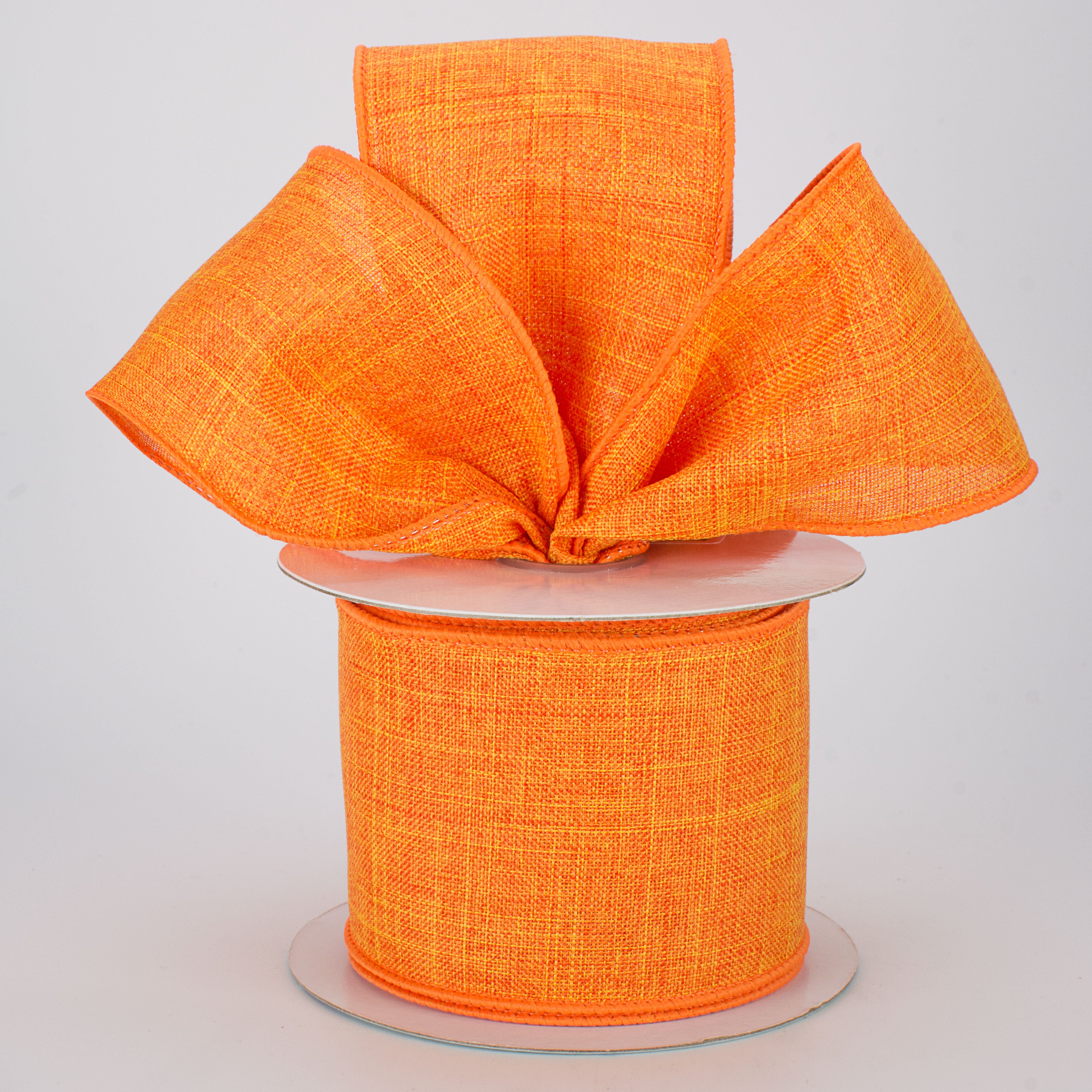 2.5" Royal Canvas Ribbon: Orange (10 Yards) Lifestyle Photo