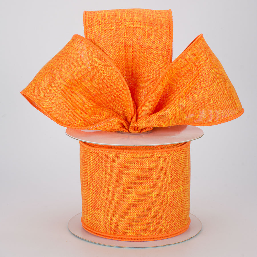2.5" Royal Canvas Ribbon: Orange (10 Yards) Lifestyle Photo