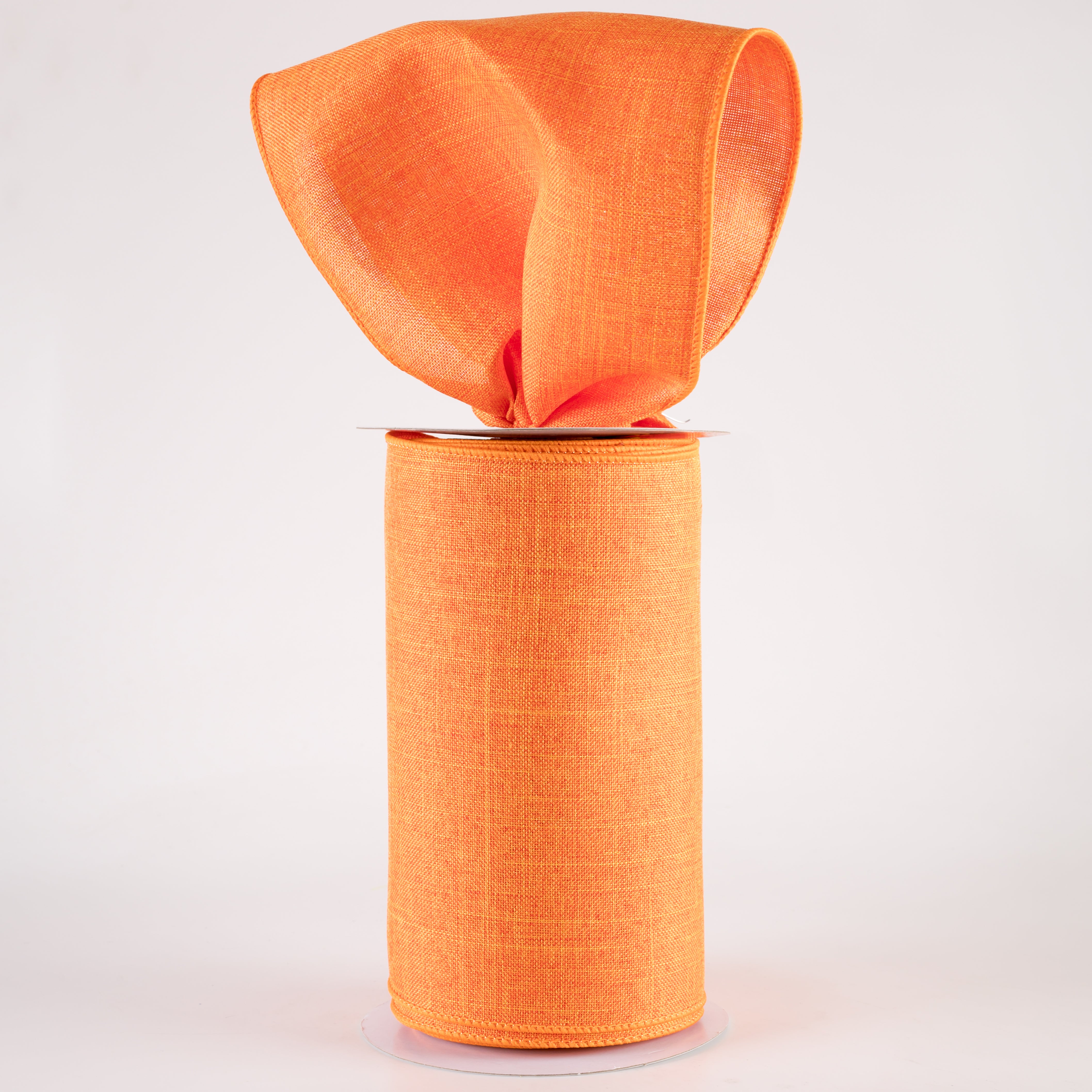 6" Royal Canvas Ribbon: Orange (10 Yards) Lifestyle Photo