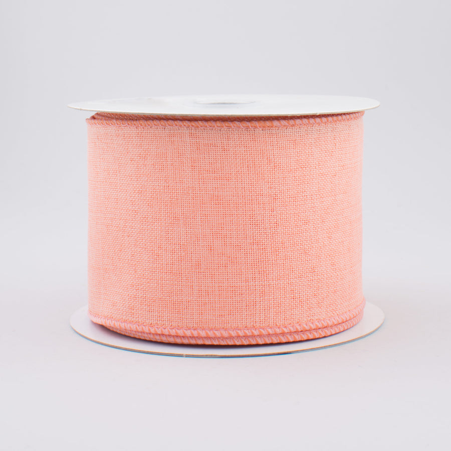 2.5" Royal Canvas Ribbon: Peach (10 Yards)