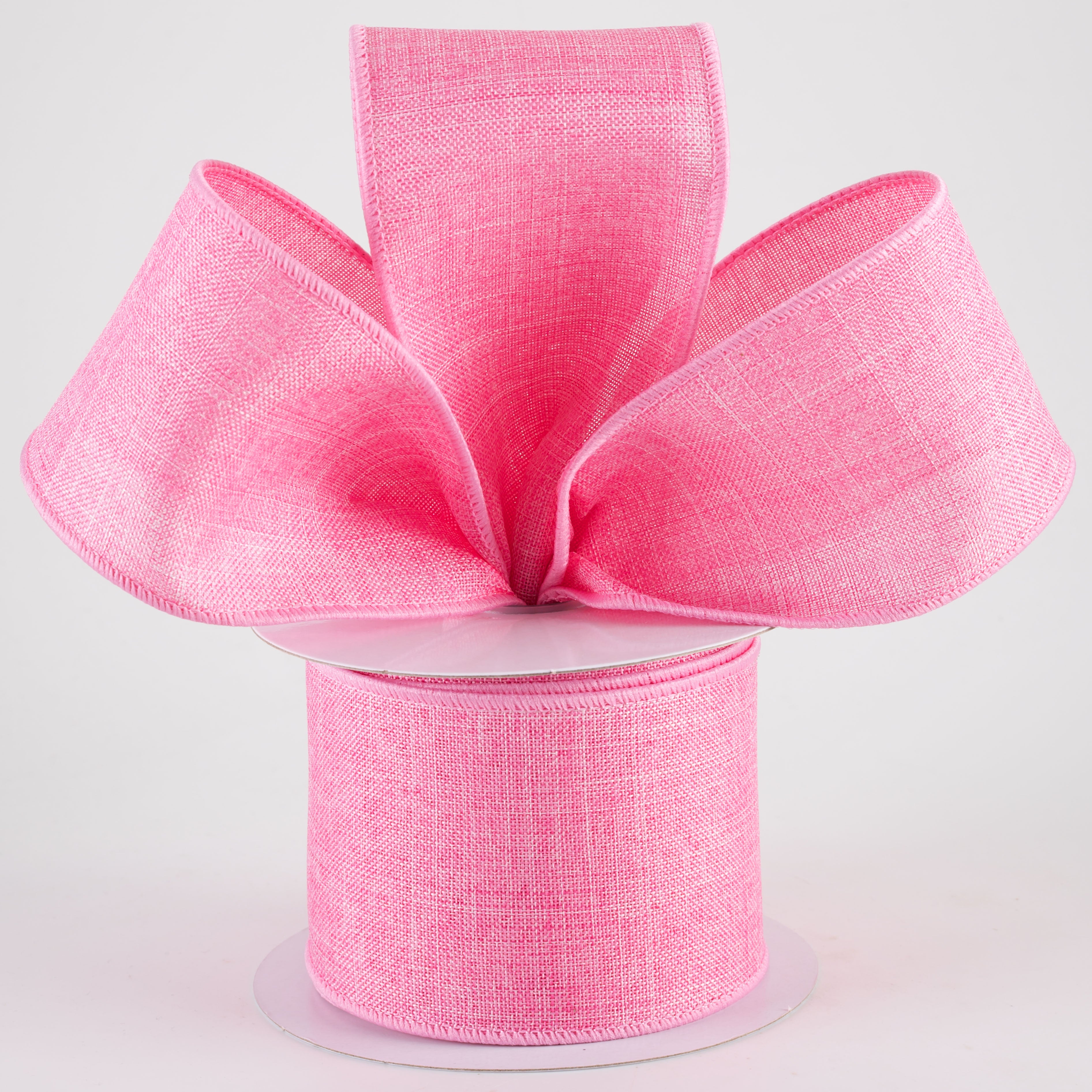 2.5" Royal Canvas Ribbon: Pink (10 Yards) Lifestyle Photo