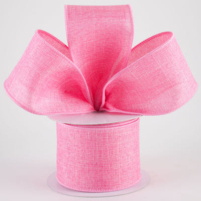 2.5" Royal Canvas Ribbon: Pink (10 Yards) Lifestyle Photo