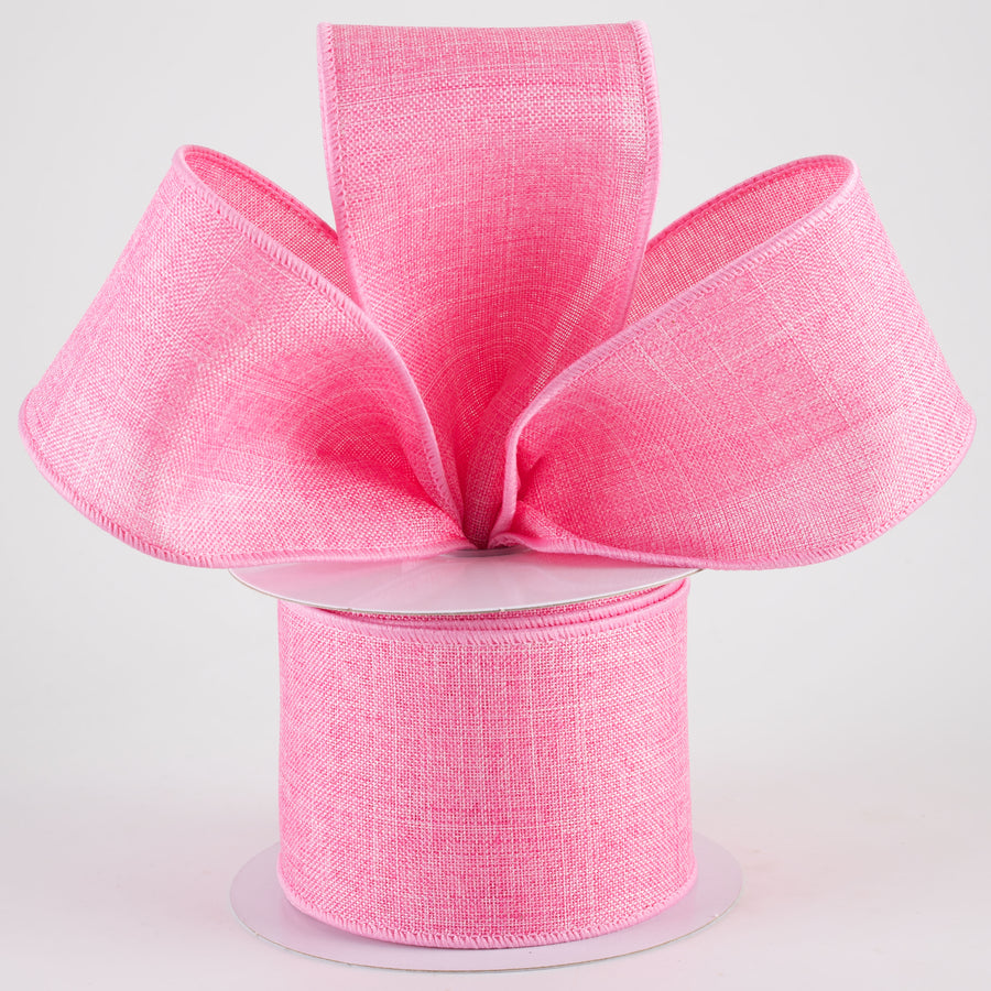 2.5" Royal Canvas Ribbon: Pink (10 Yards) Lifestyle Photo